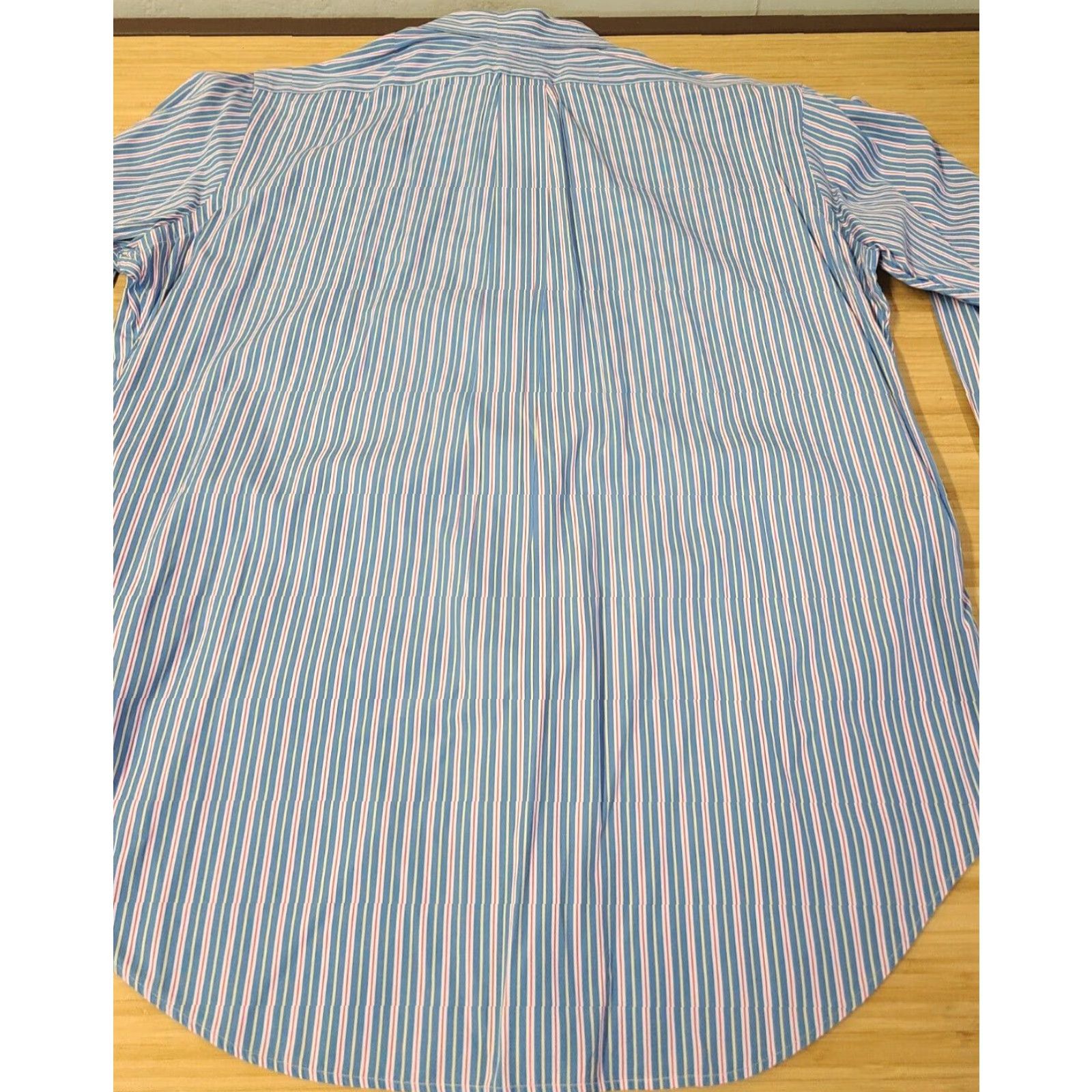 Polo Ralph Lauren Polo Ralph Lauren Shirt Mens Large Blue Pink Striped Long Sleeve Button-Up Classic Fit Regular Size Size US L / EU 52-54 / 3 - 6 Thumbnail