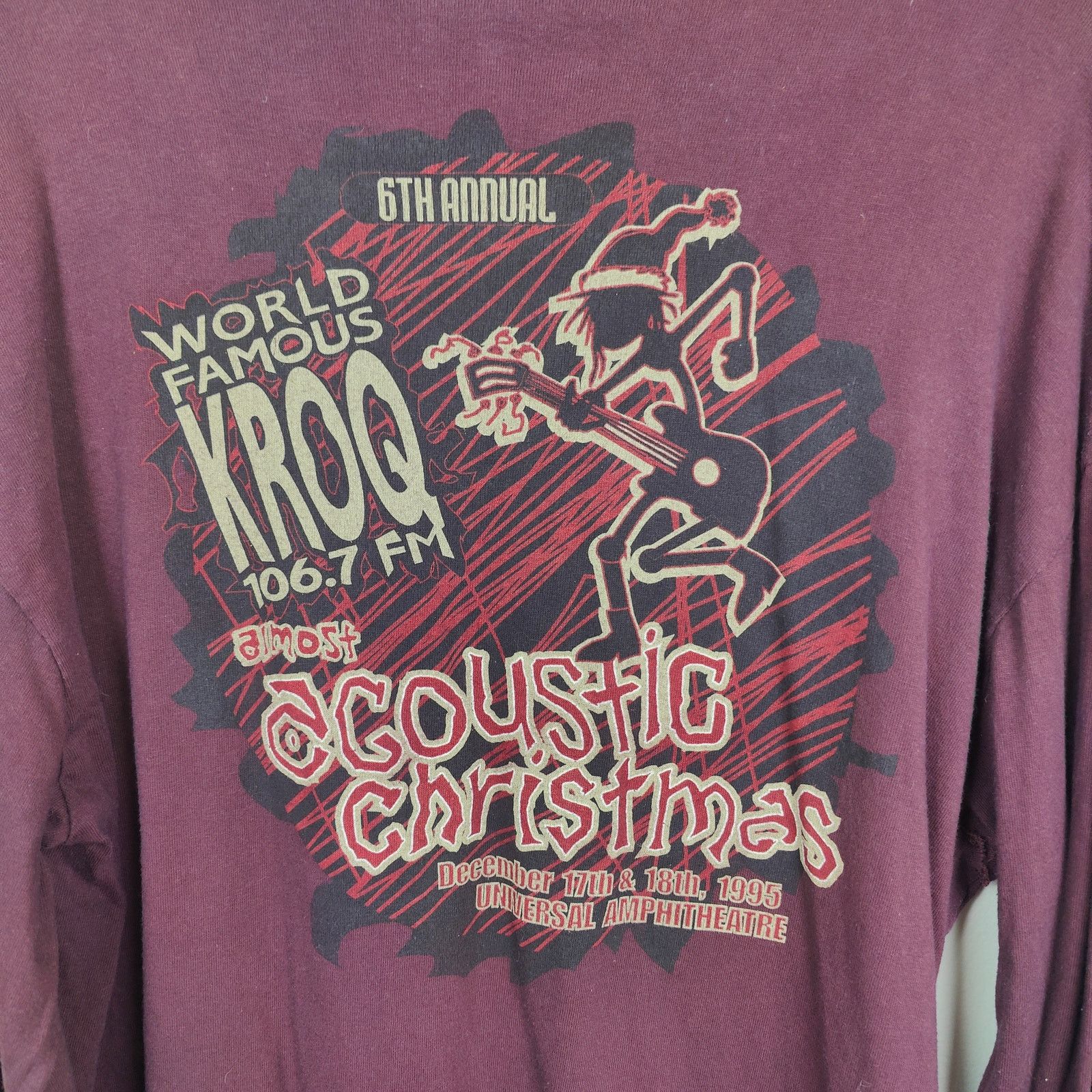 Giant Vintage 1995 KROQ Almost Acoustic Christmas T-Shirt Large Size US L / EU 52-54 / 3 - 2 Thumbnail