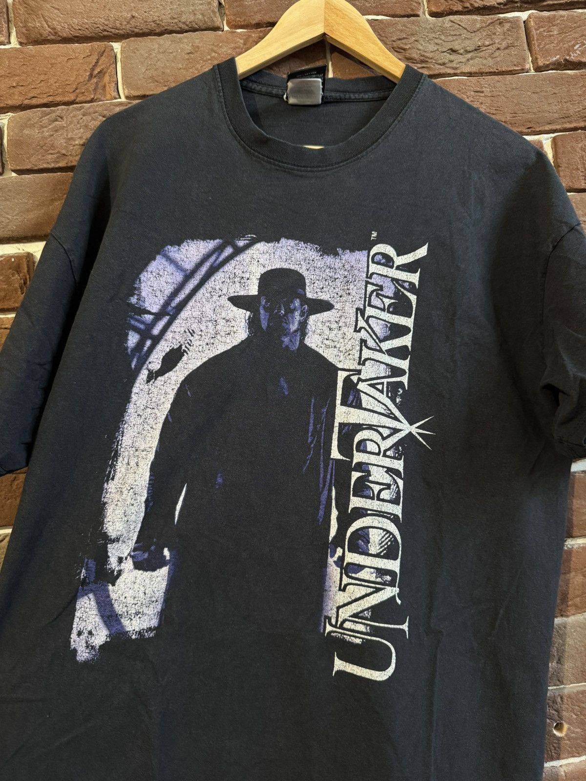 Vintage Vintage Undertaker t shirt 00s like Sting Razor Stone Cold Size US XL / EU 56 / 4 - 3 Thumbnail