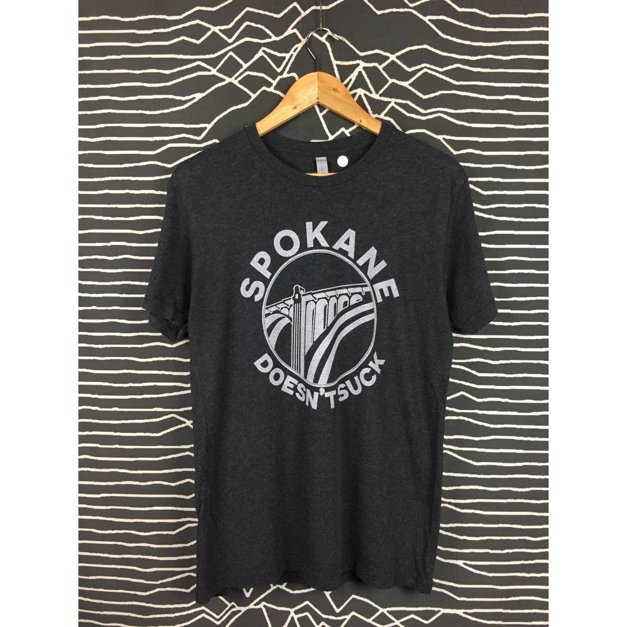 Vintage Spokane Washington Spokane Doesn't Suck Graphic Art Tee Size US M / EU 48-50 / 2 - 1 Thumbnail