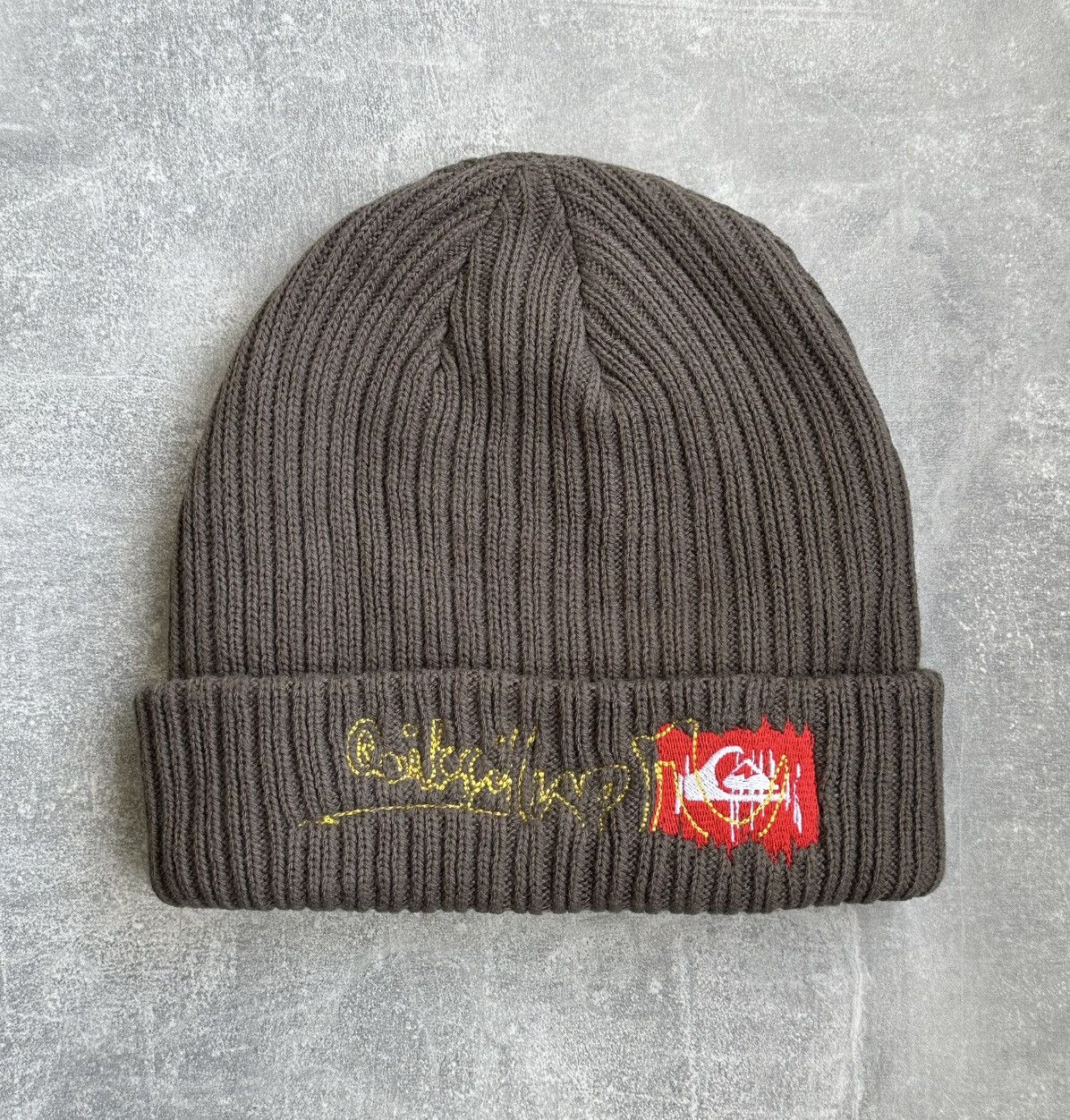 Quiksilver Vintage Quiksilver Grover Beanie Earth Brown Y2K Size ONE SIZE - 1 Thumbnail