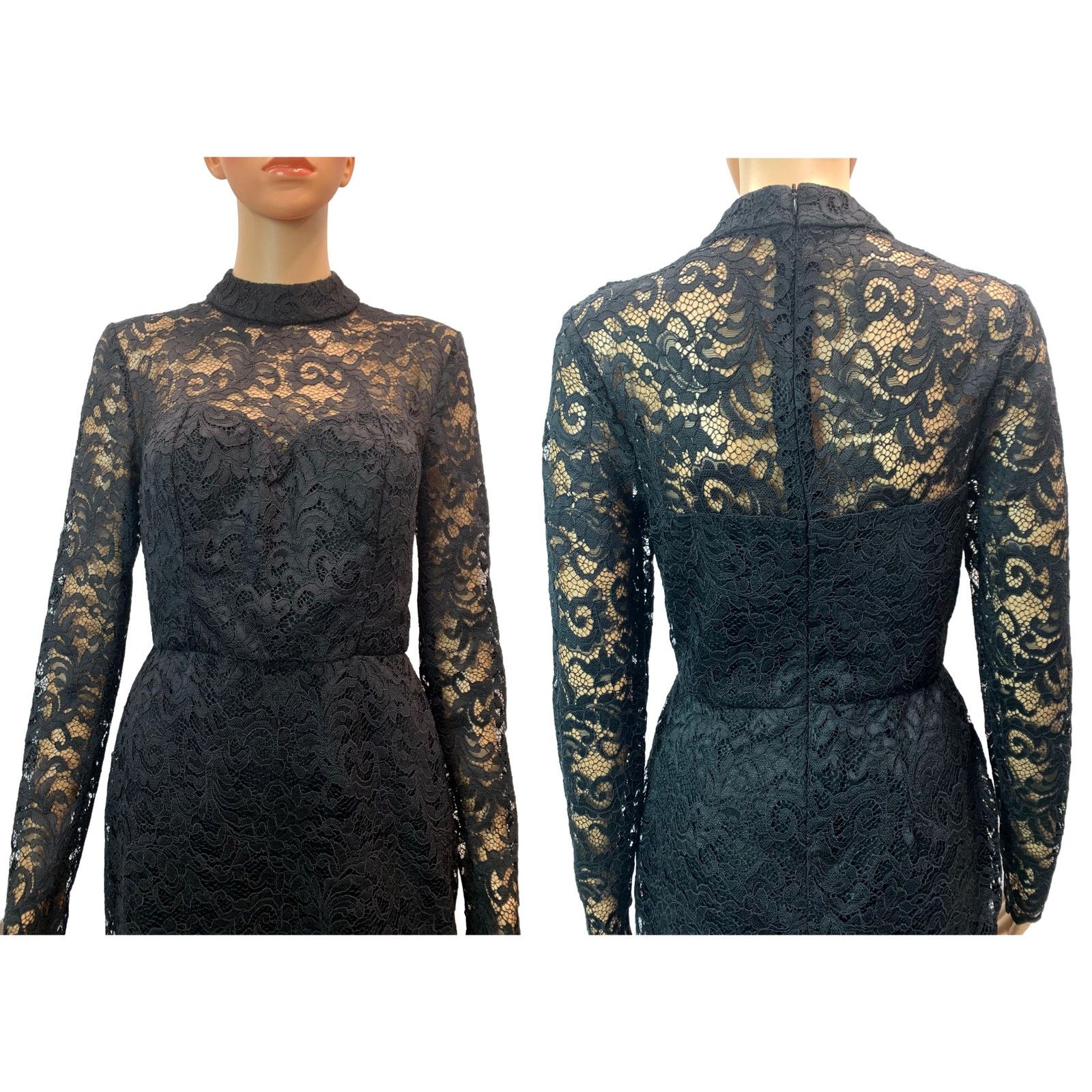 Other Missguided Black Lace Dress Pencil Skirt 8 Size M / US 6-8 / IT 42-44 - 8 Thumbnail