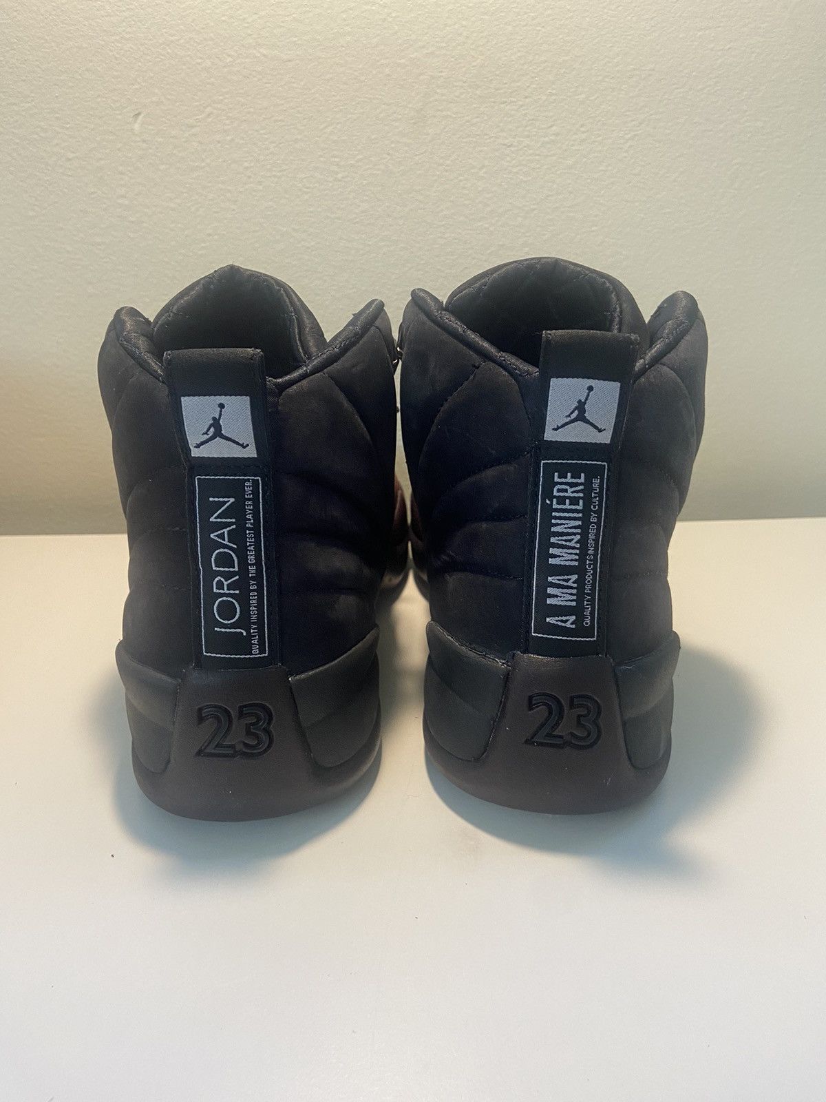 Jordan Brand Jordan 12 Retro SP x A Ma Maniere Mid Black Size US 10.5 / IT 40.5 - 2 Thumbnail