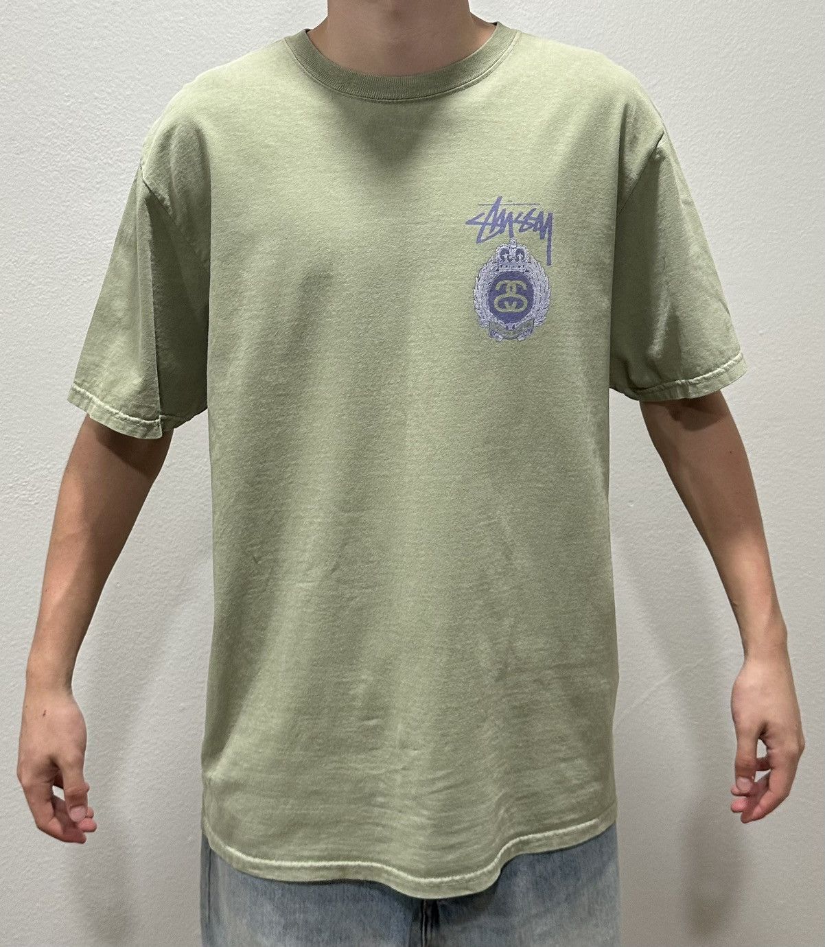 Stussy Stüssy Crown Wreath Pigment Dyed Tee Size US M / EU 48-50 / 2 - 6 Thumbnail
