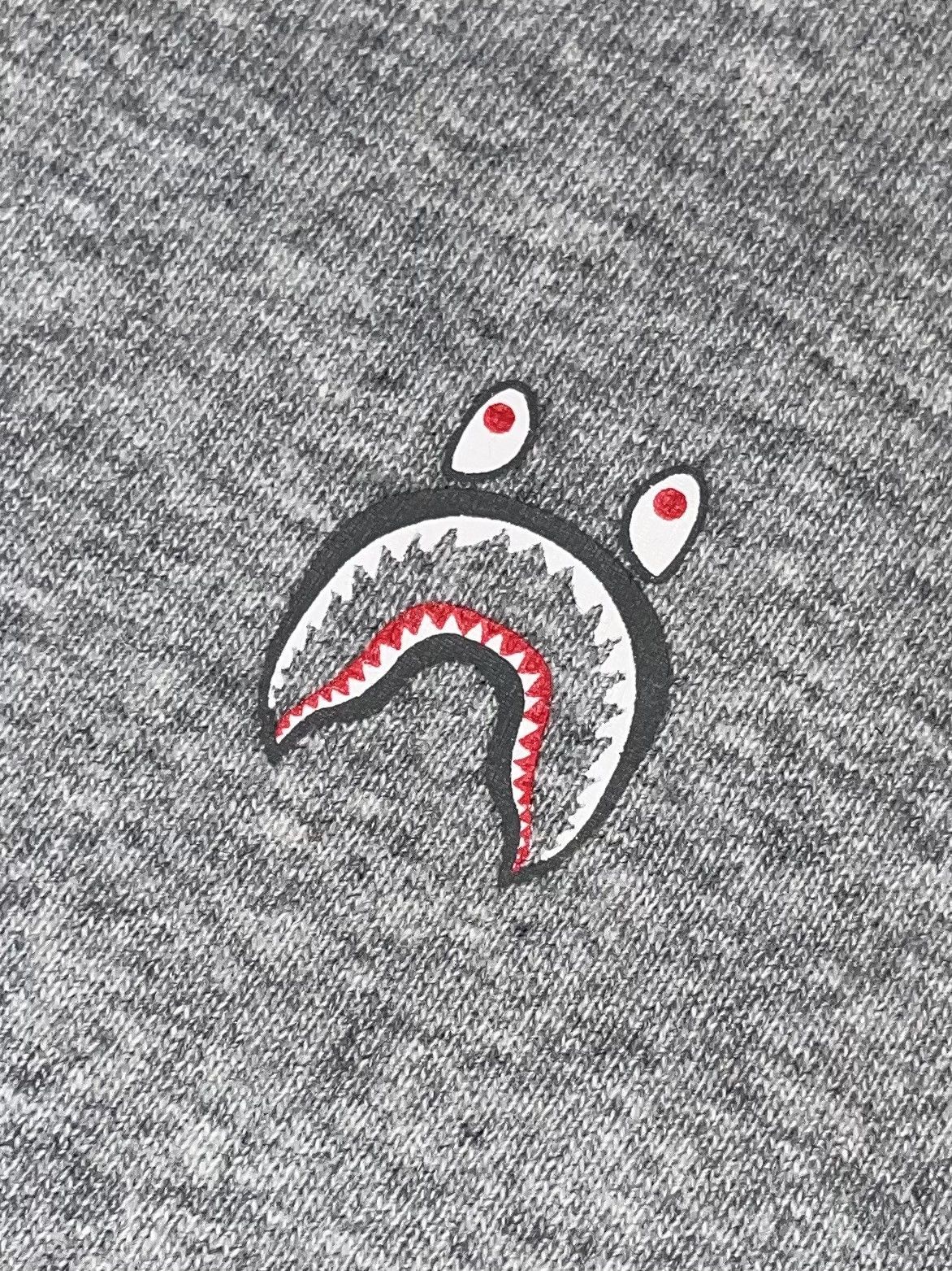 Bape BAPE Shark One Point Tee (SS22) Gray Size Medium Brand New Size US M / EU 48-50 / 2 - 3 Thumbnail