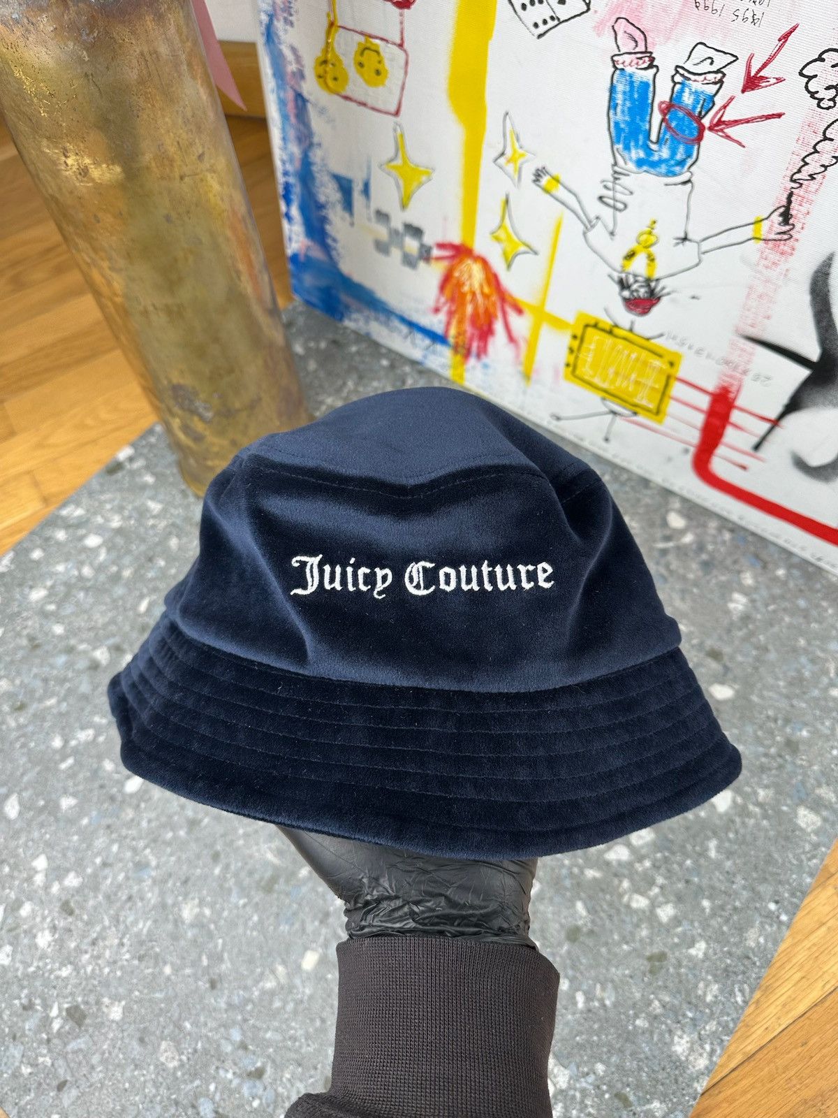 Juicy Couture Juicy Couture Bucket Hat Cap Crown Terry Cloth JC y2k Size ONE SIZE - 3 Thumbnail