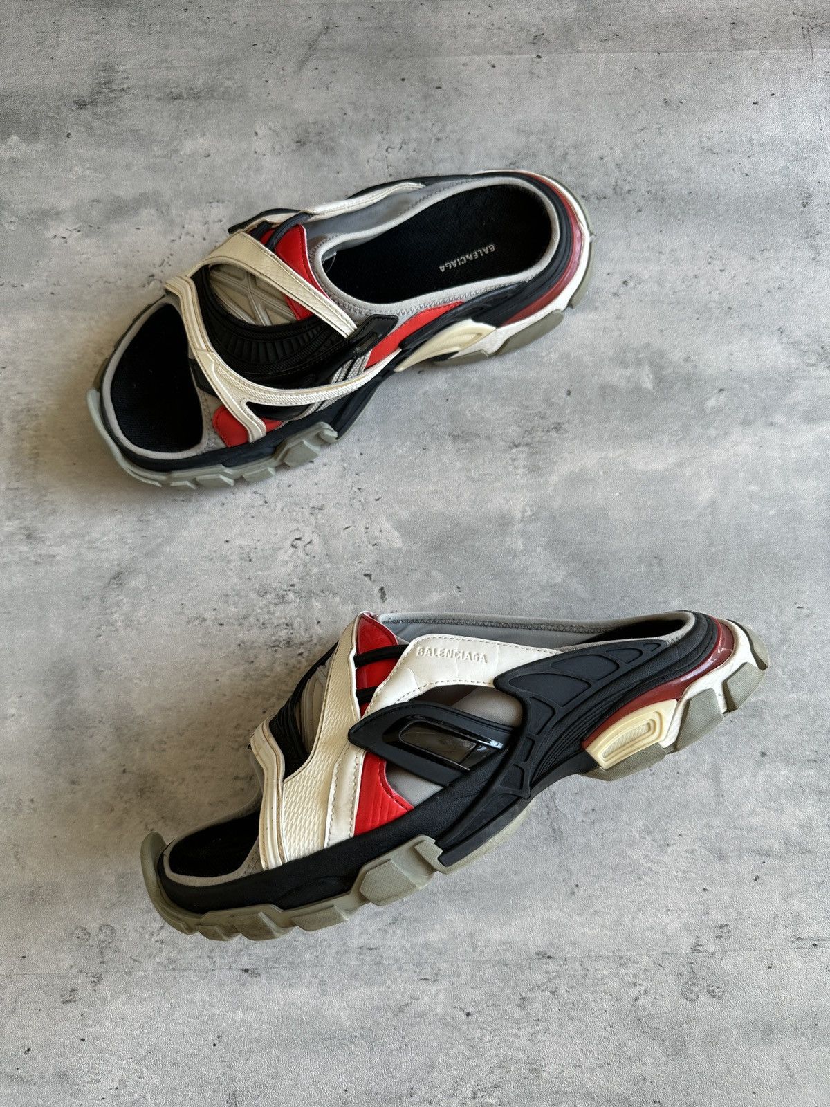 Balenciaga TRACK SLIDE SANDALS Size US 10 / EU 43 - 6 Thumbnail
