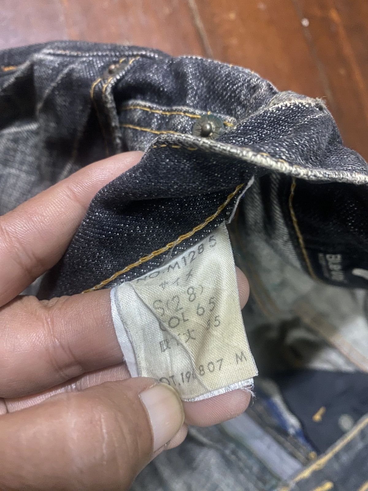 If Six Was Nine Fire BLUEWAY flare distressed mud wash dirty jeans Size US 31 - 20 Thumbnail