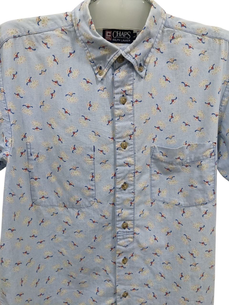 Chaps Ralph Lauren MONOGRAM CHAPS RALPH LAUREN INSIDE OUT POCKET BUTTON UP Size US M / EU 48-50 / 2 - 5 Thumbnail