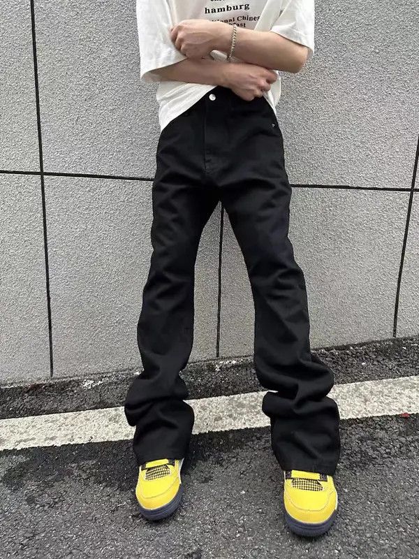 Japanese Brand Fujita x Ibuki Vintage Y2K Black Machete Micro Flare Jeans Size US 30 / EU 46 - 5 Thumbnail