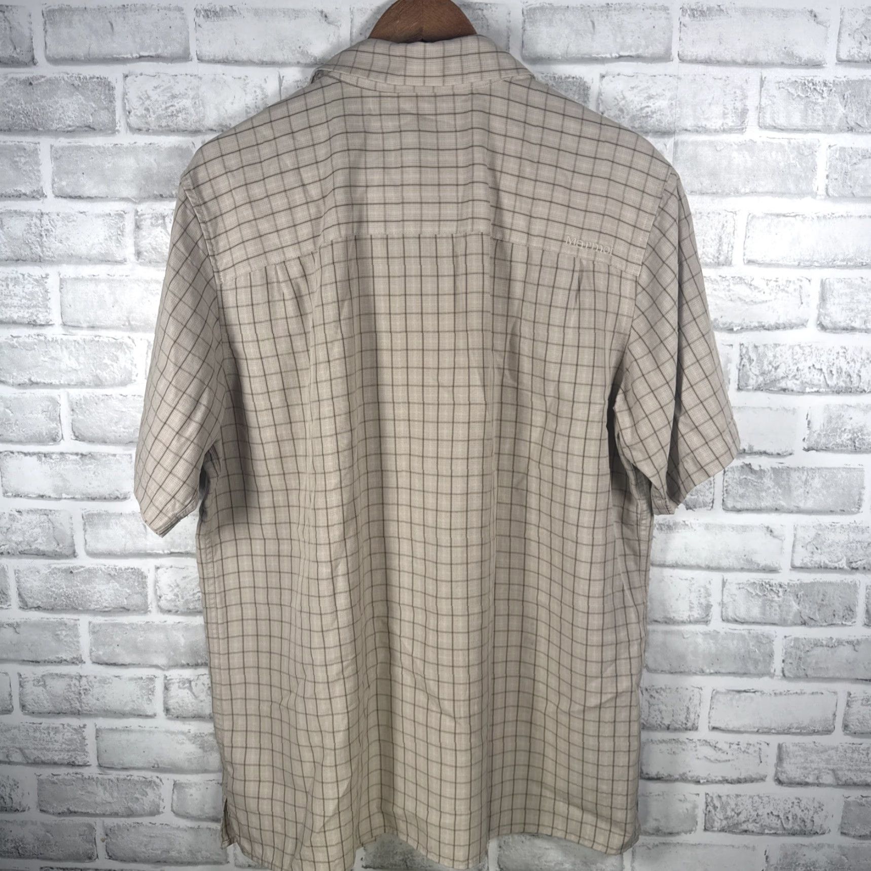 Marmot Marmot Shirt Beige Plaid Button-Down Short Sleeve Mens L Size US L / EU 52-54 / 3 - 4 Thumbnail