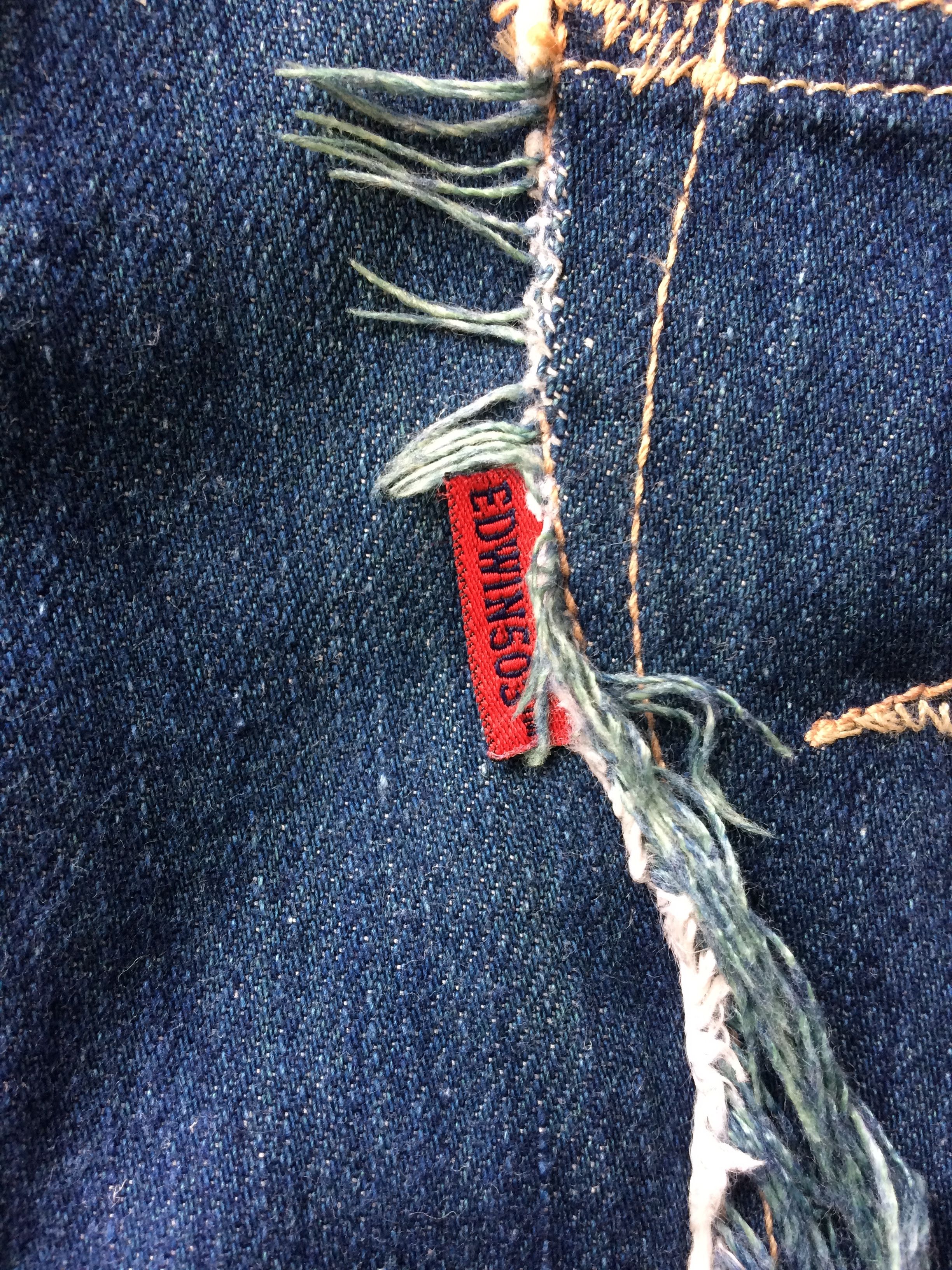Japanese Brand Flare Jeans Edwin Japan Boot Cut #D-711 Size US 33 - 9 Thumbnail
