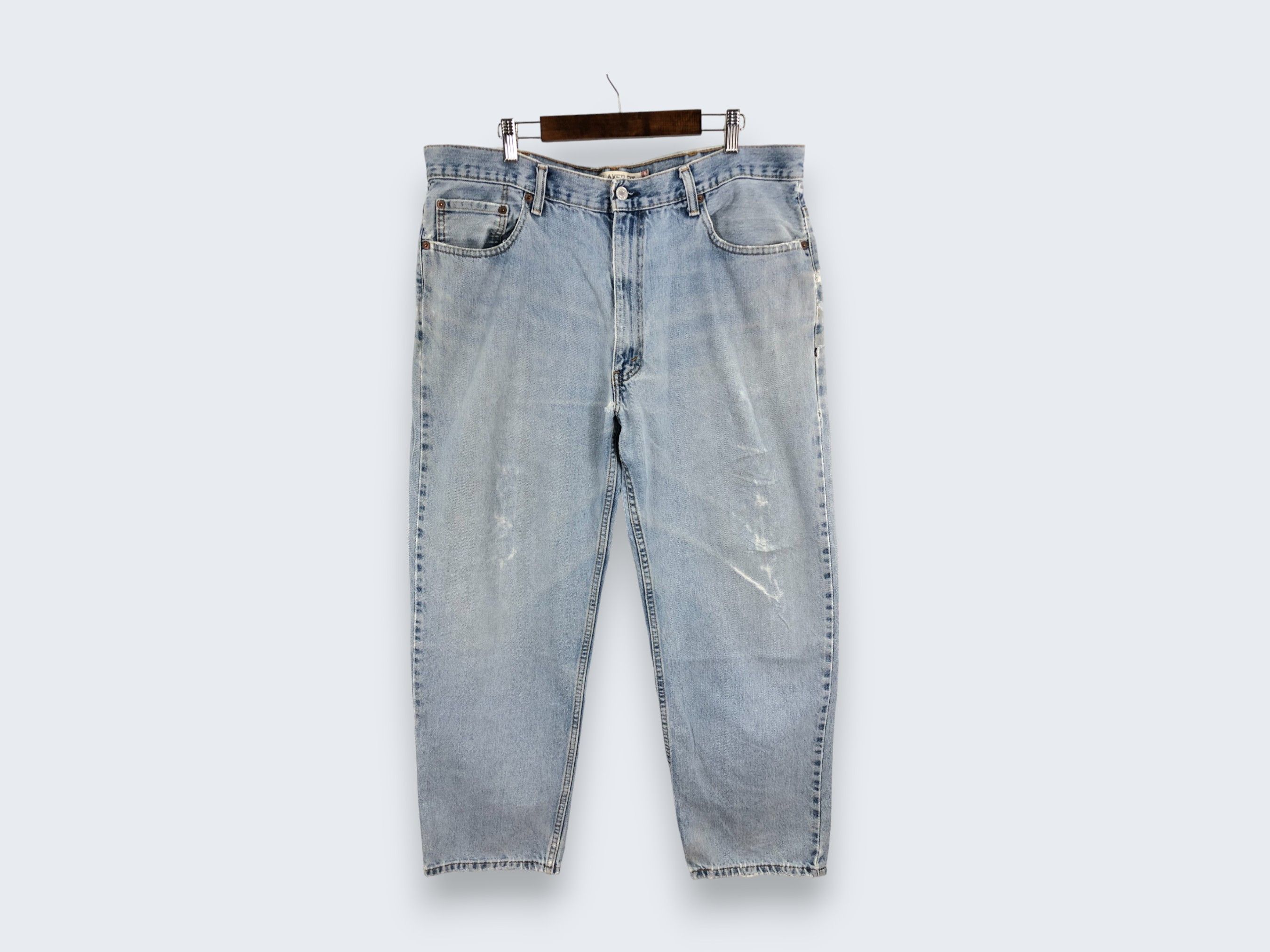 38 x 29 Distresseed Vintage Levi 550 Jeans L1537 - 2
