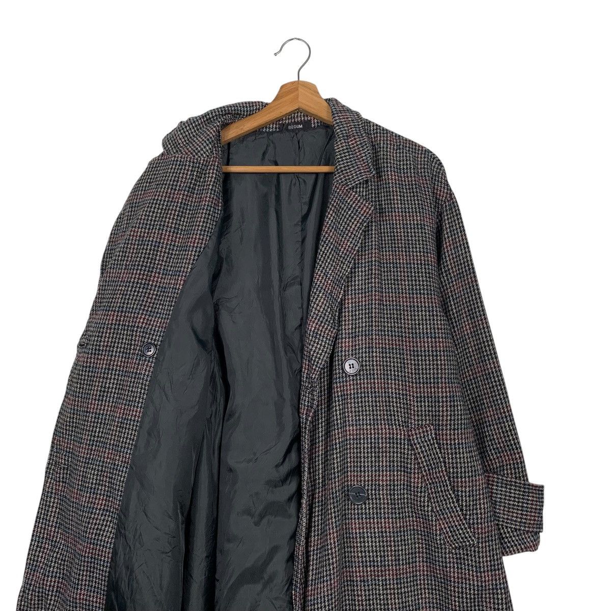 Japanese Brand Japanese Brand Begum Houndstooth Double Breasted Style Coat Size L / US 10 / IT 46 - 11 Thumbnail