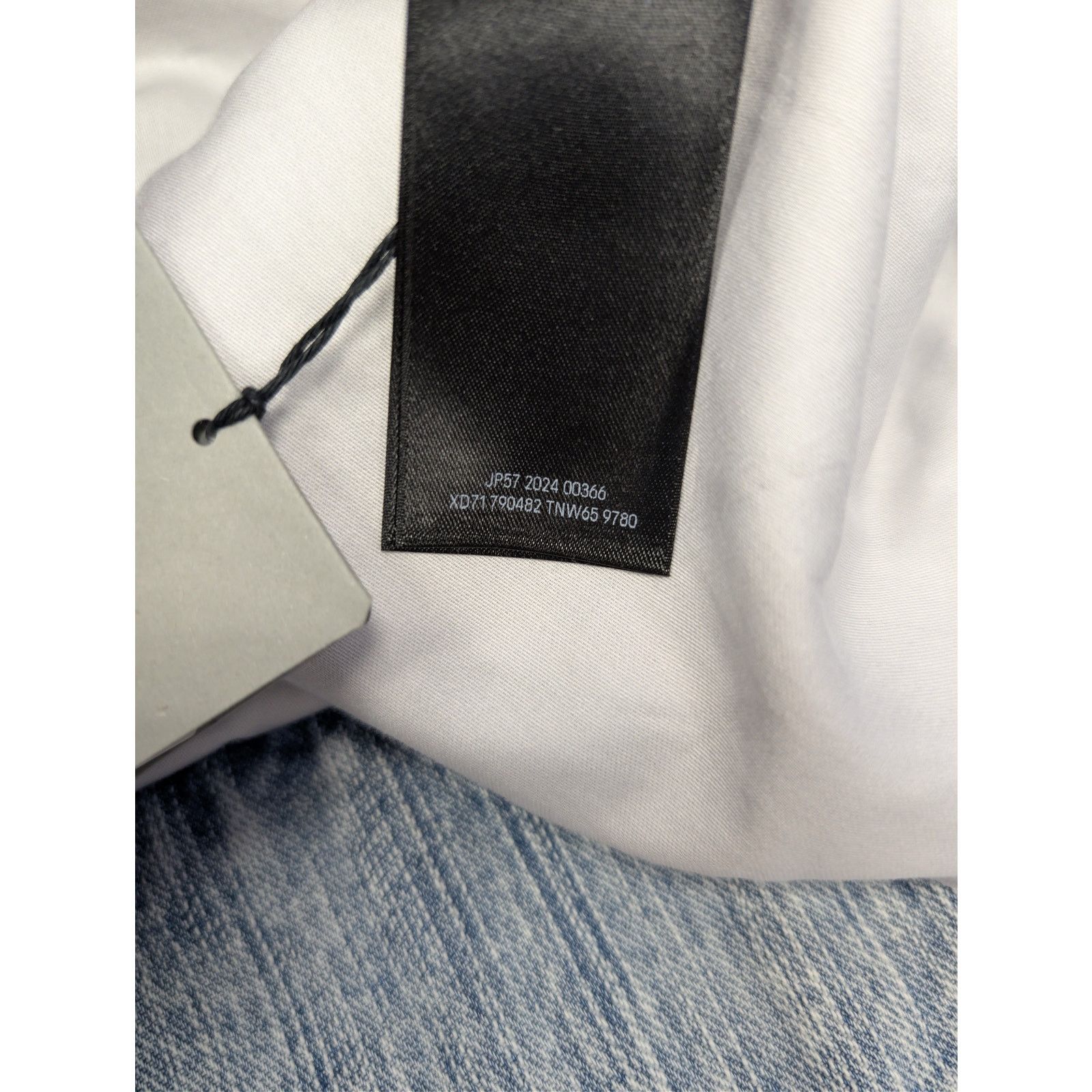 Balenciaga o1rshd1 Italian Indigo Ring Denim Racer Jacket Bleached Ring Size US XL / EU 56 / 4 - 19 Thumbnail
