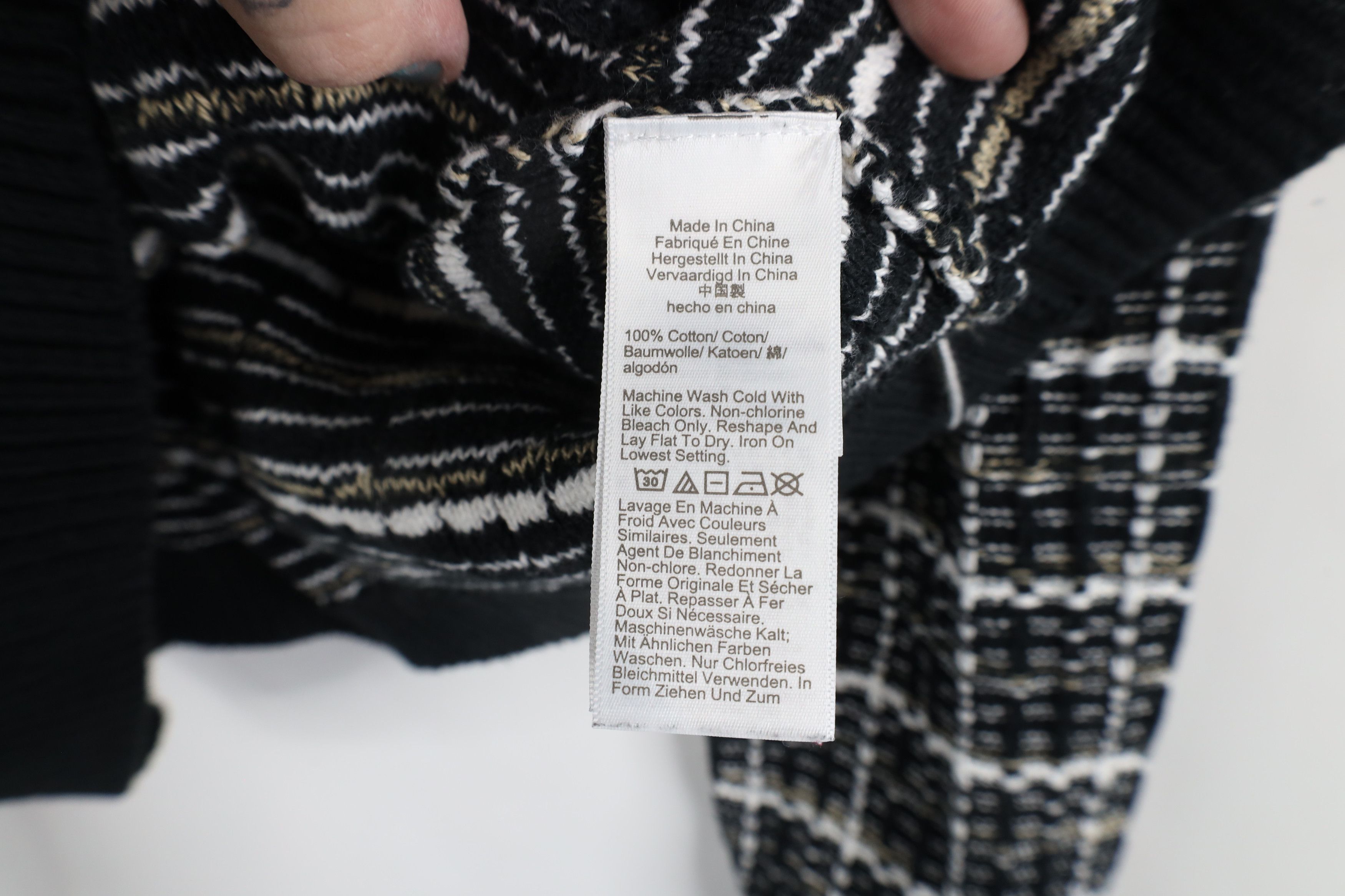 J.Crew × Vintage J Crew Lady Cardigan Sweater Jacket Striped Brushed Yarn Size XL / US 12-14 / IT 48-50 - 7 Thumbnail