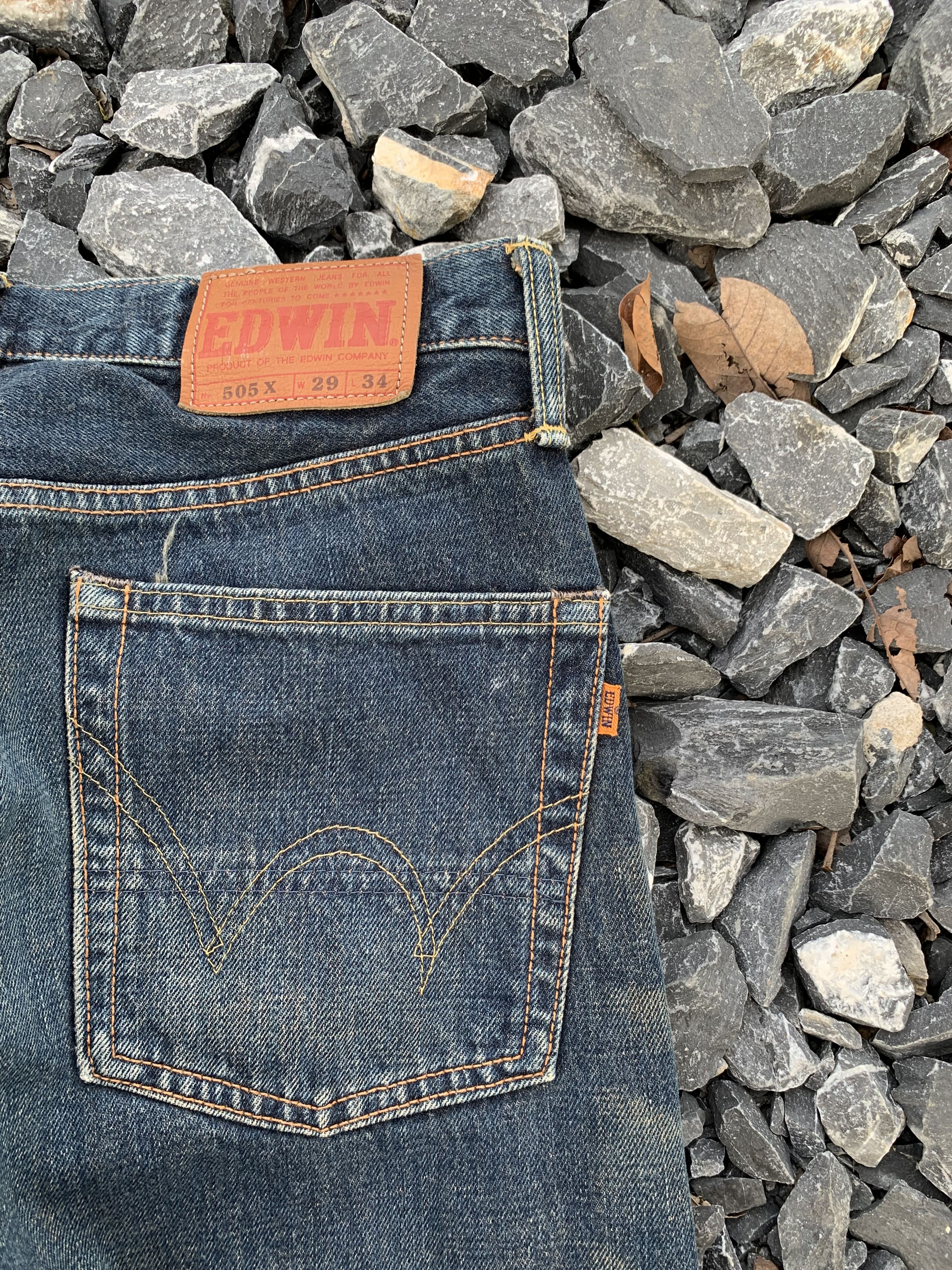 Kapital VINTAGE EDWIN 505X SELVEDGE MUDWASH RUSTY JAPANESE DENIM Size US 28 / EU 44 - 15 Thumbnail