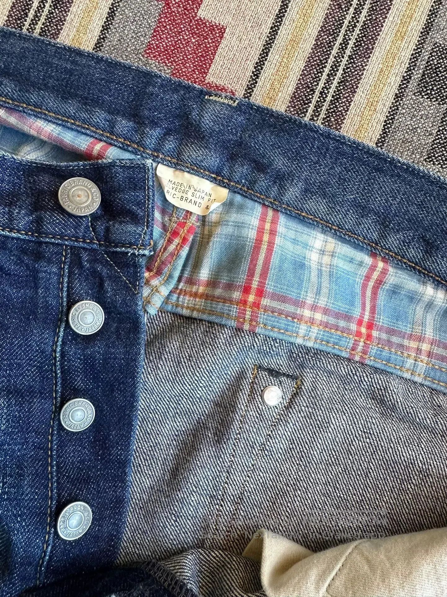 Japanese Brand fabric brand selvage denim pants. Size US 33 - 5 Thumbnail
