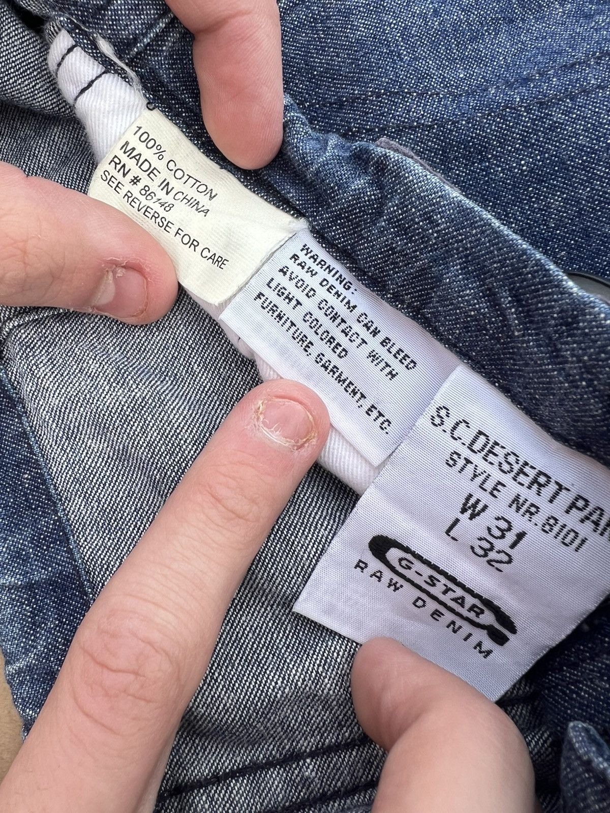 G-Star G-Star Raw Denim Waistband Jeans Size US 31 - 4 Thumbnail