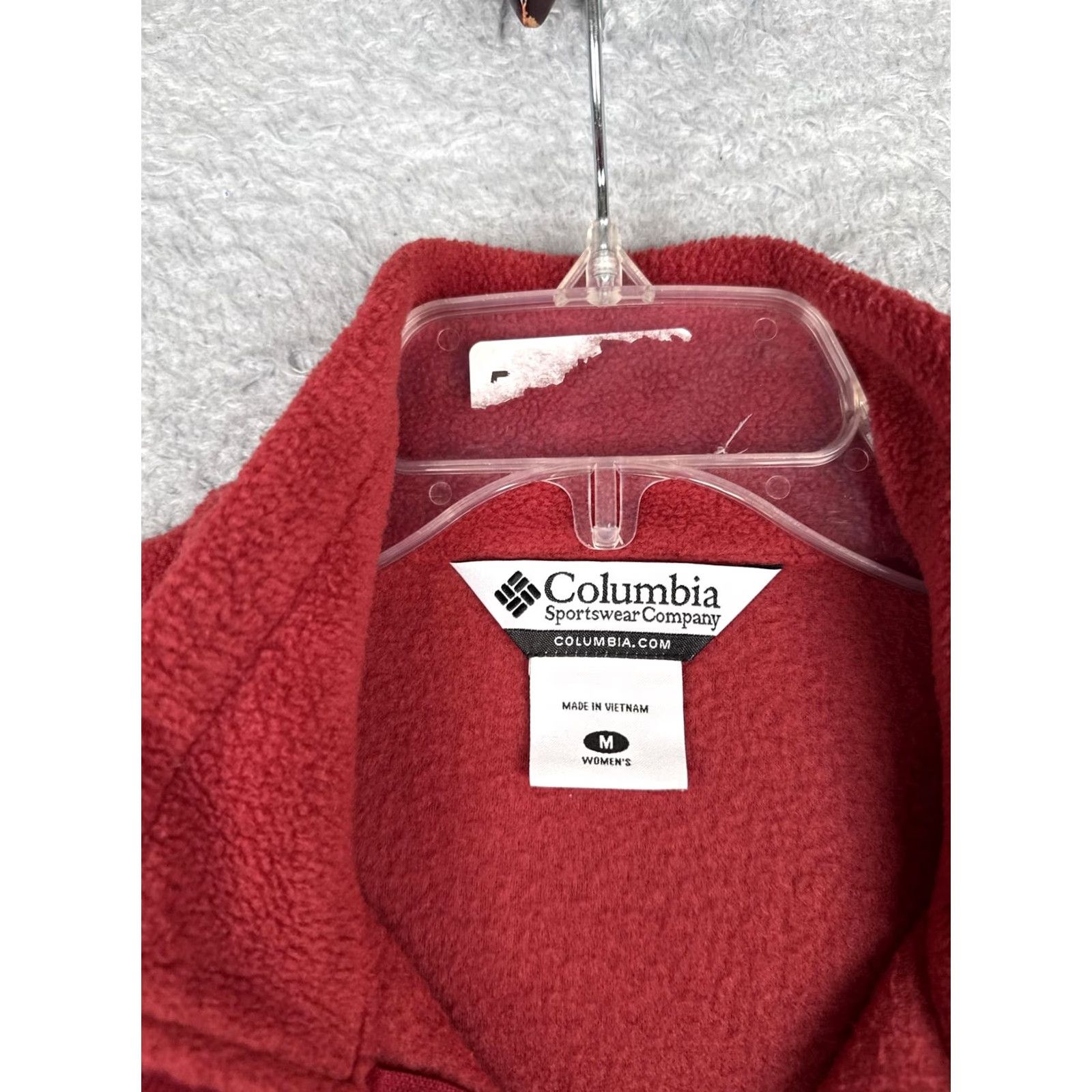 Vintage Columbia Jacket Womens M Red Fleece Full Zip Pockets Outdoor Hiking Warm Size M / US 6-8 / IT 42-44 - 7 Thumbnail