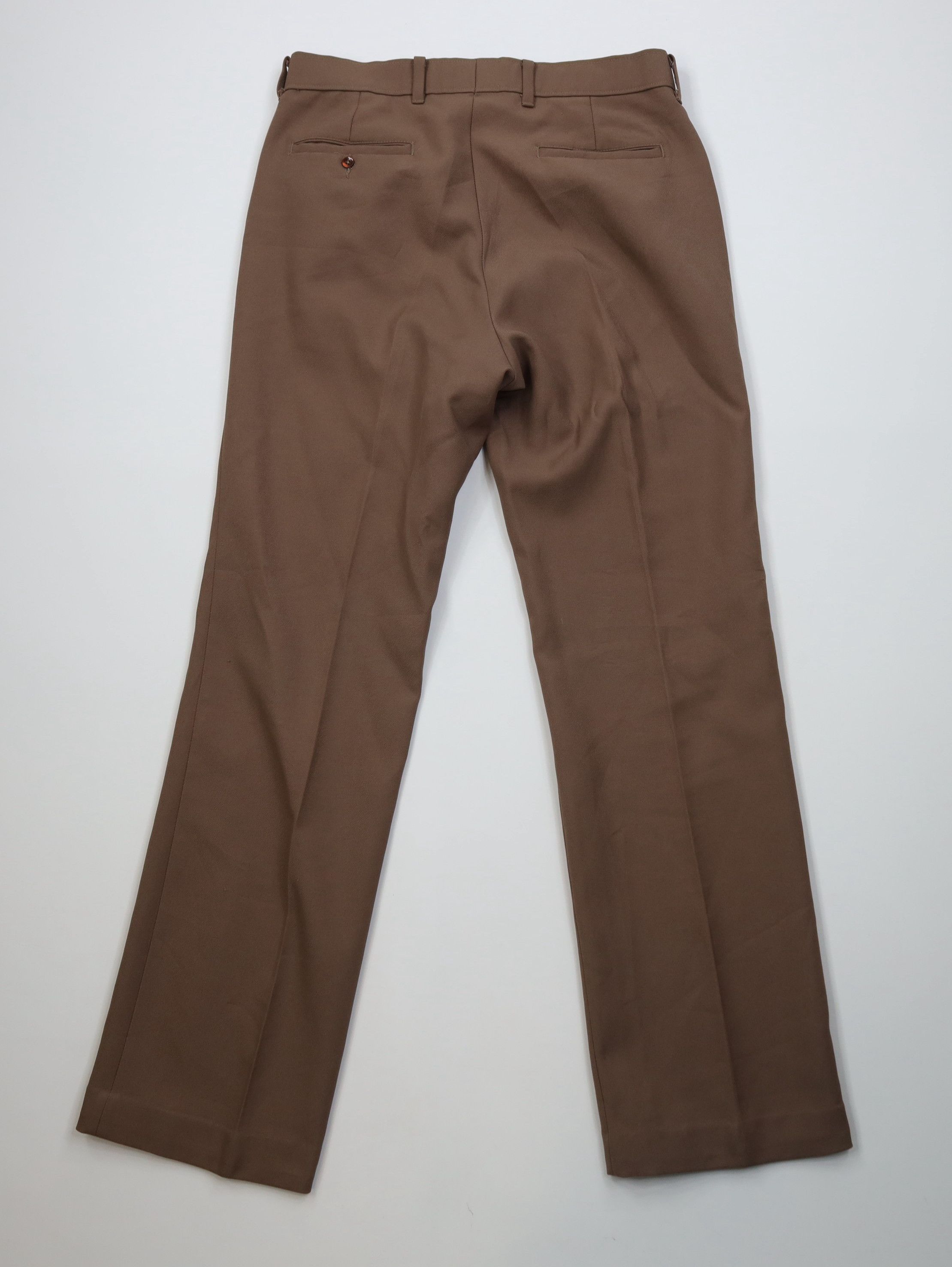 Levi's Vintage 70s Levis Knit Flared Wide Leg Chino Pants Brown USA Size US 32 / EU 48 - 10 Thumbnail