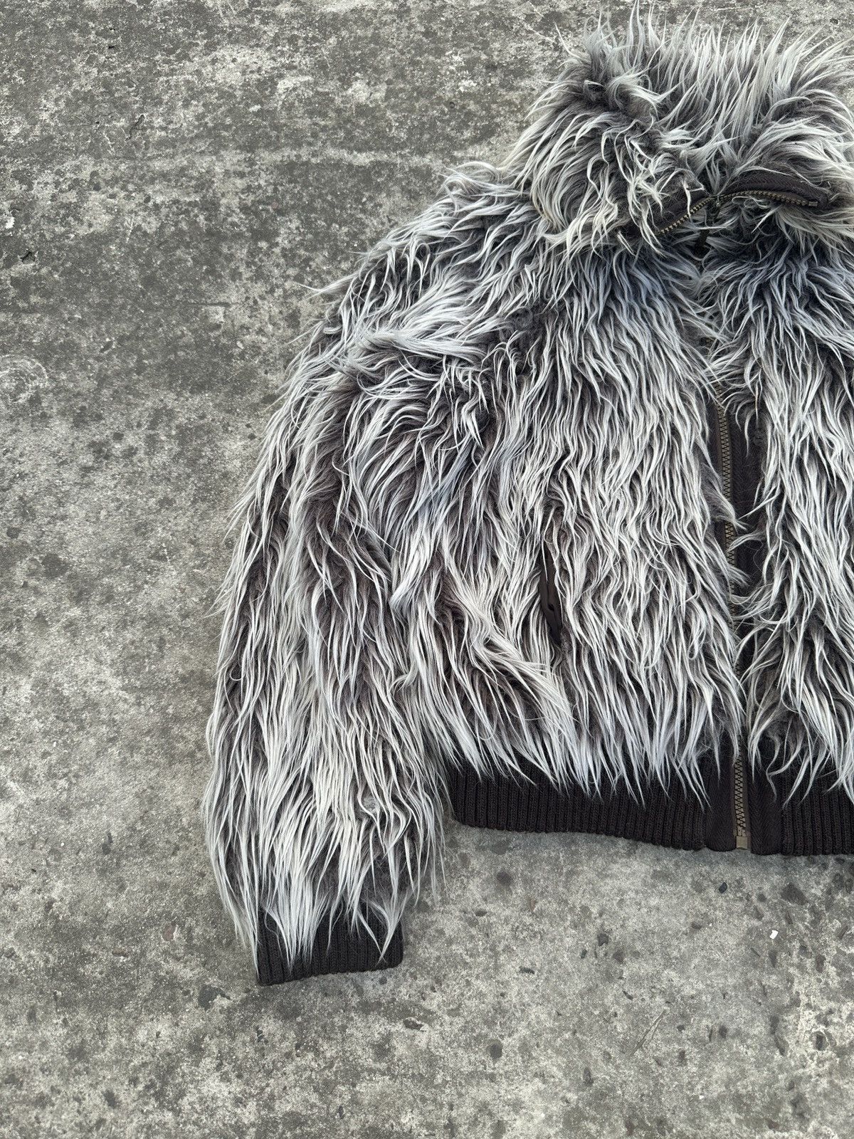 Other Y2K Vintage Fur Jacket Mohair Streetwear Opium Alt Rare VTg Size S / US 4 / IT 40 - 2 Thumbnail
