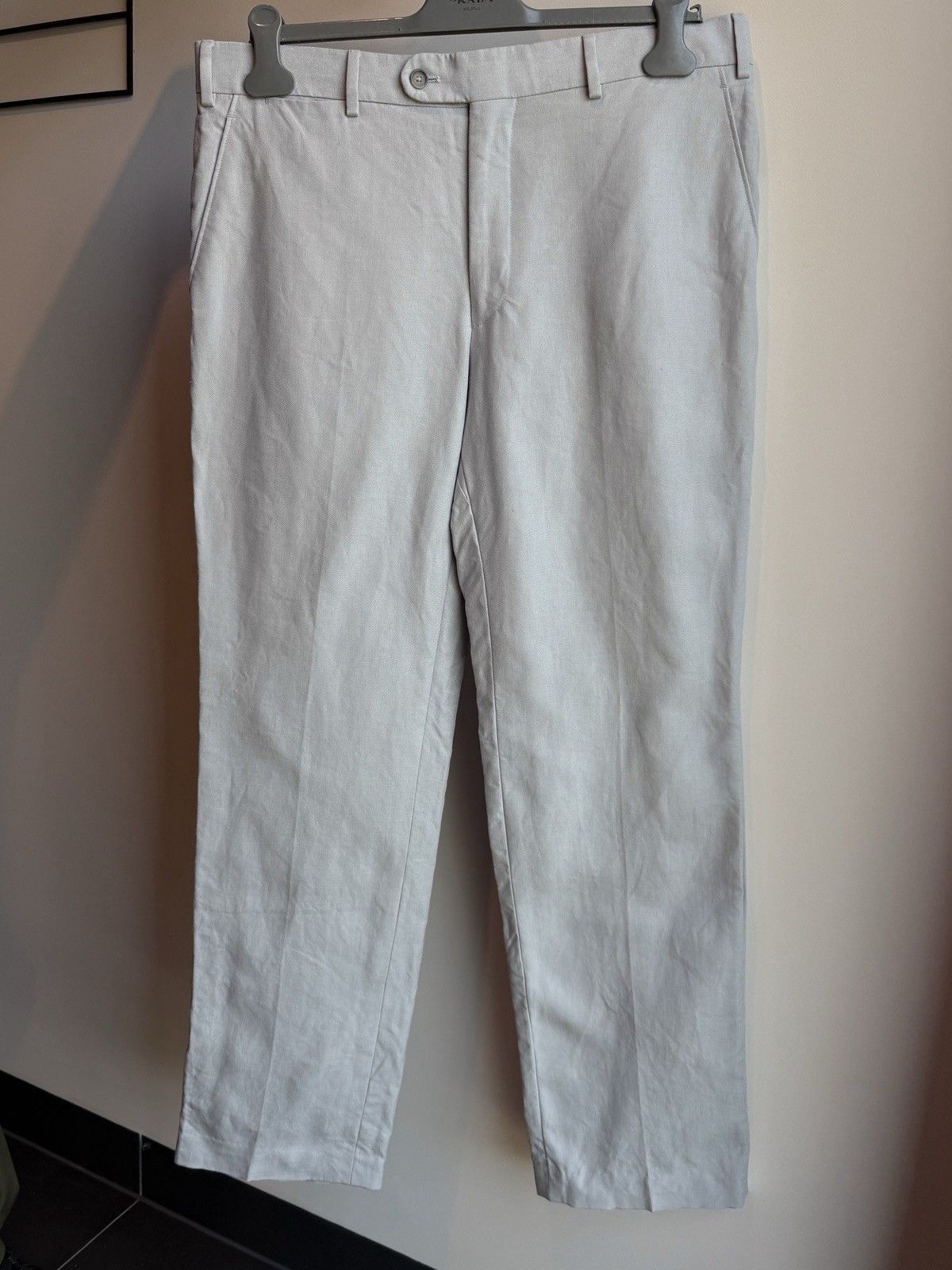 Holland & Sherry Men's Linen Trousers Dress Pants size EU-52