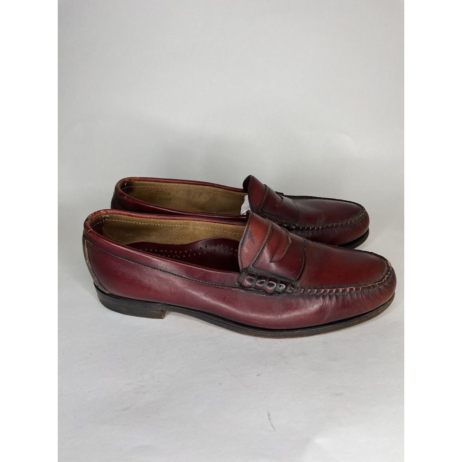 Cole Haan Cole Haan Burgundy Brown Slip On Penny Loafers Dress Shoes M Size US 11 / EU 44 - 12 Thumbnail