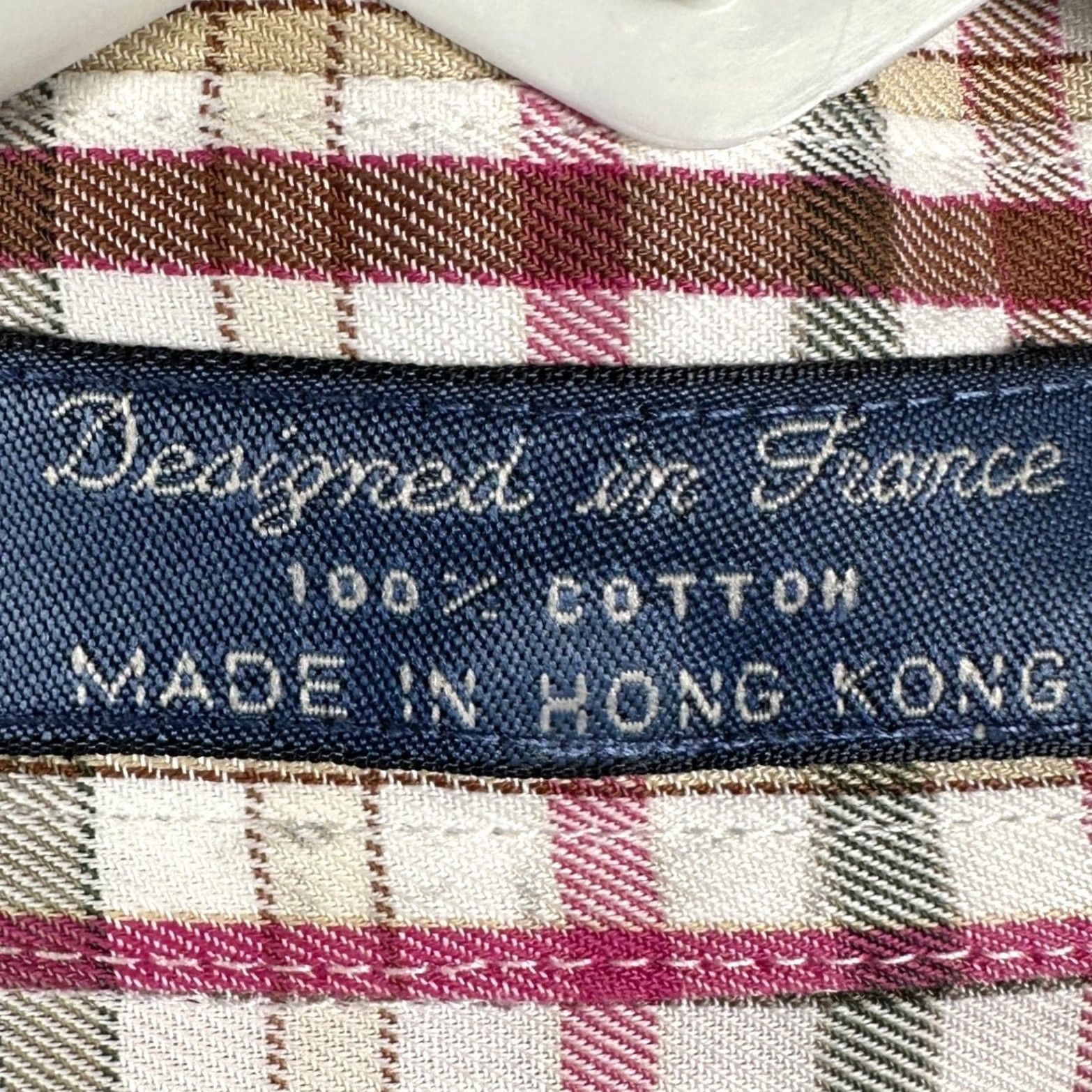 Faconnable Faconnable Shirt Mens XL Pink/Green Check Button-Down Long Sleeve Casual Logo Size US XL / EU 56 / 4 - 5 Thumbnail