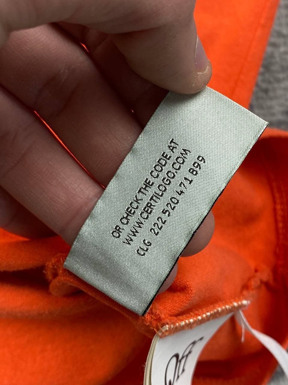 Off-White Off-White Workers T-Shirt Big Logo Men Size M Orange Size US M / EU 48-50 / 2 - 7 Thumbnail
