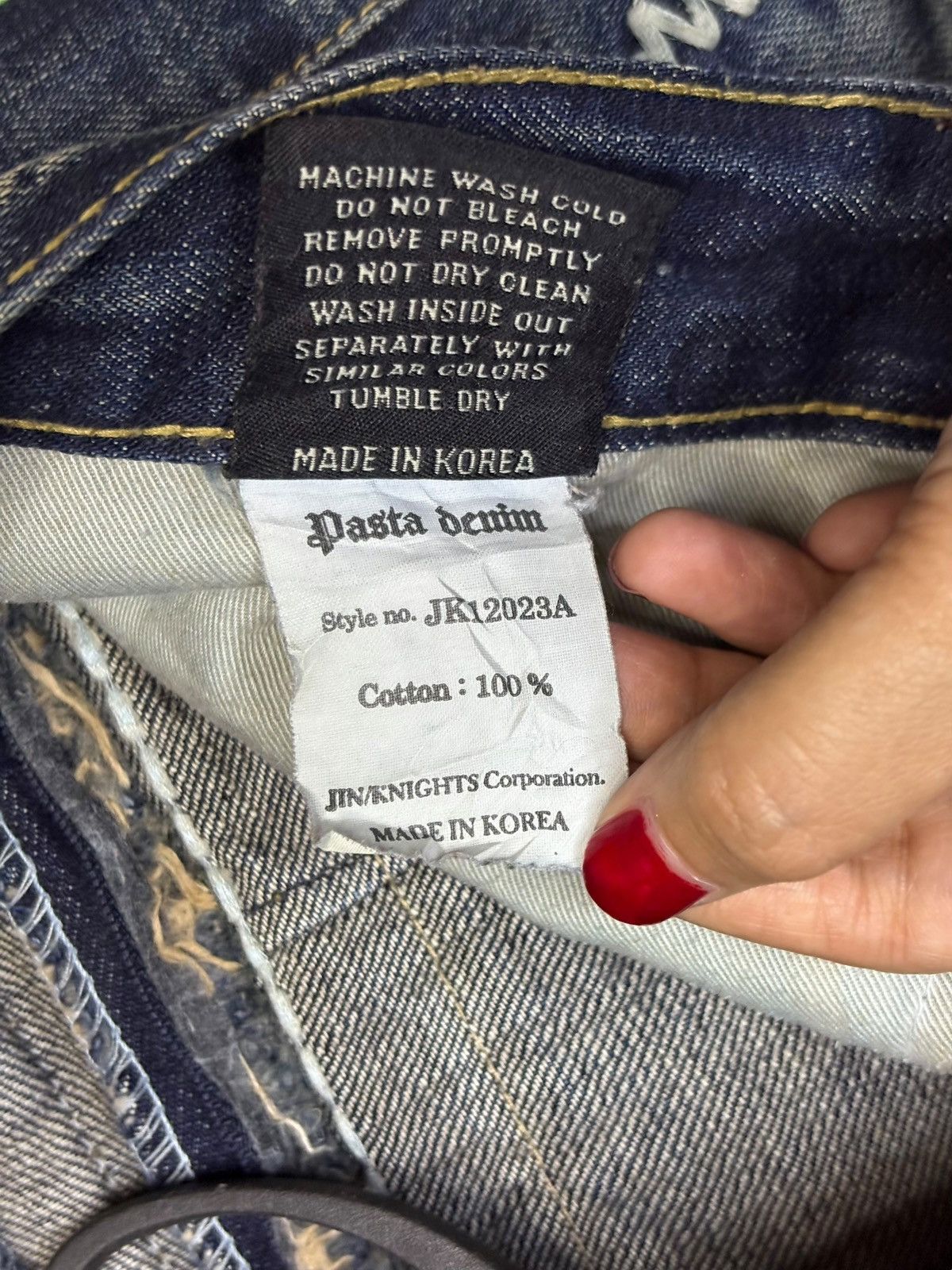 Japanese Brand Vintage Japanese Brand Mud Wash Baggy Jeans Size US 33 - 11 Thumbnail