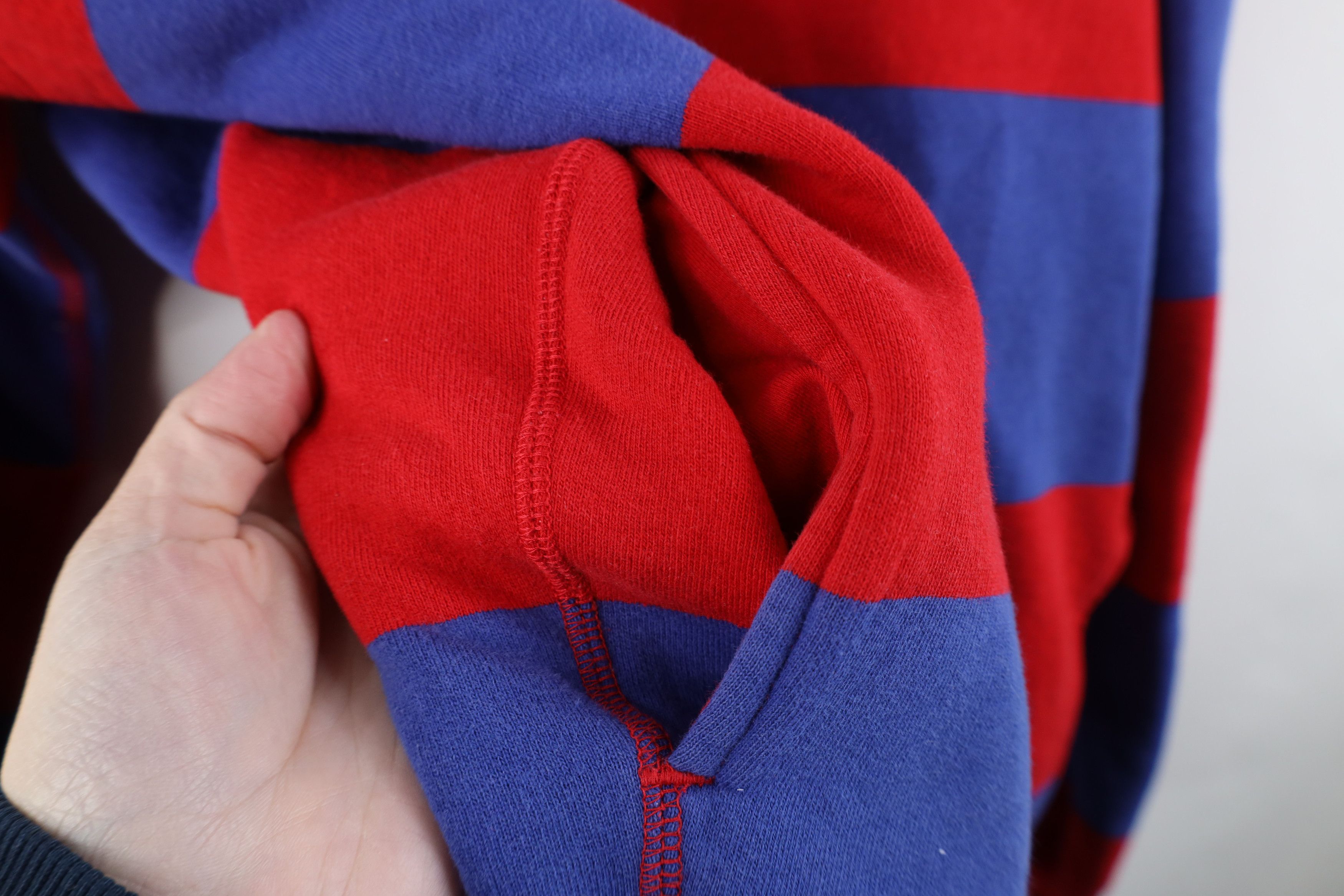 Polo Ralph Lauren Vintage 90s Ralph Lauren Striped 1/4 Half Zip Sweatshirt Size US M / EU 48-50 / 2 - 7 Thumbnail