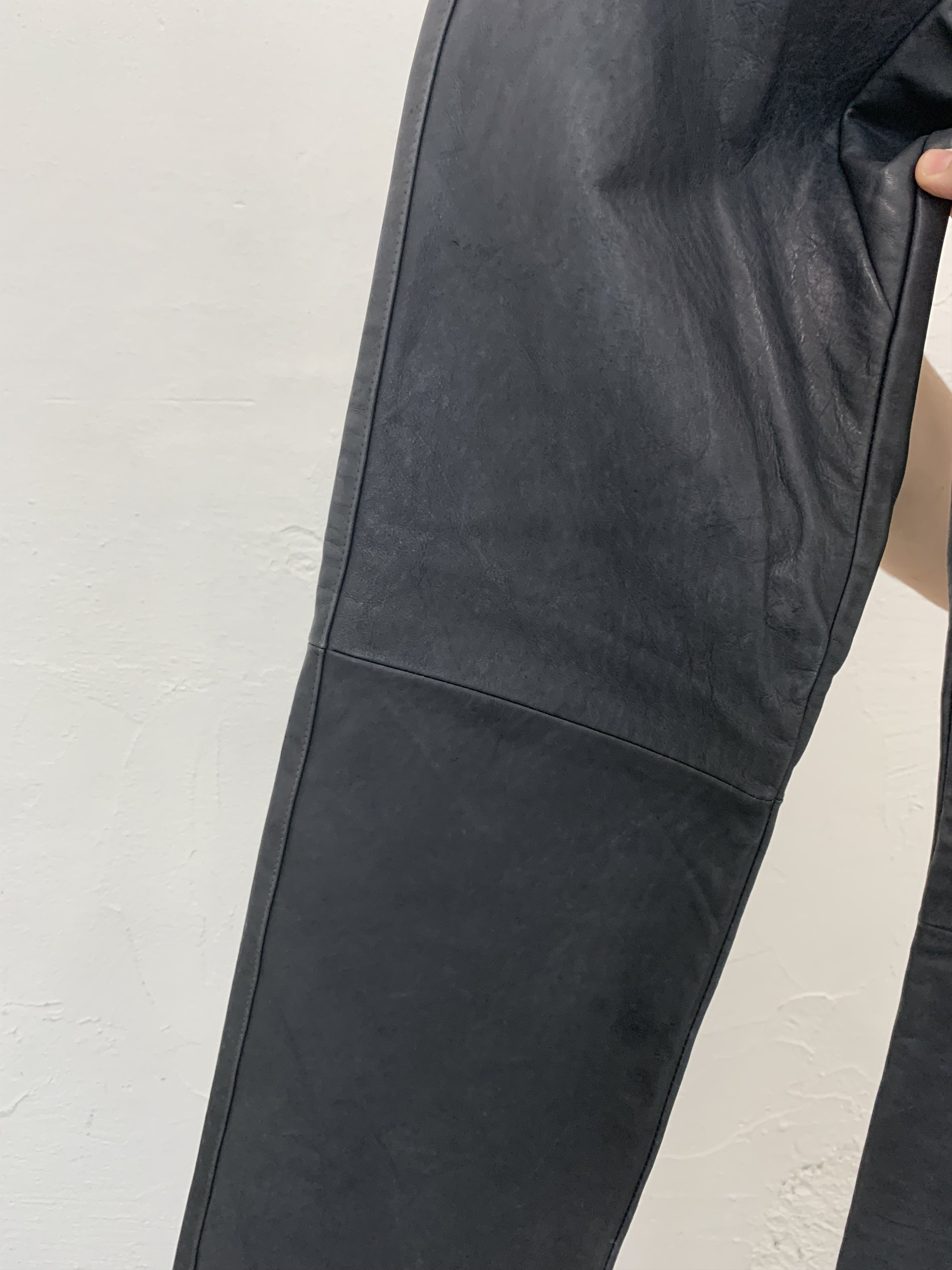 Carol Christian Poell SAMPLE CAROL CHRISTIAN POELL FALL 00 01 LEATHER PANTS Size US 34 / EU 50 - 6 Thumbnail