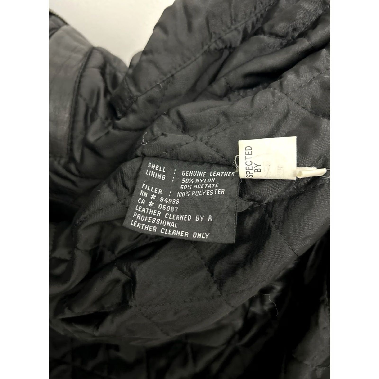 Kenneth Cole KENNETH COLE REACTION Leather Jacket Mens XL Black Full Zip Quilted Size US XL / EU 56 / 4 - 7 Thumbnail