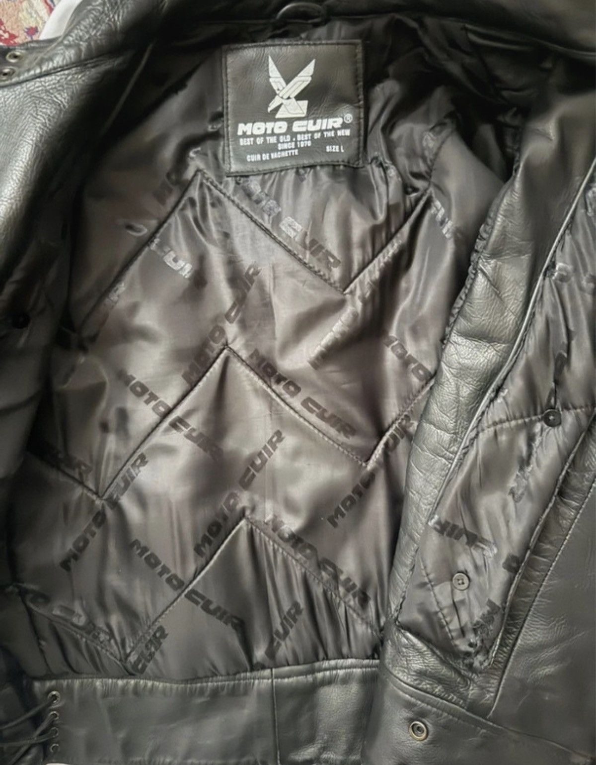 Vintage Vintage Archive 1980s Cropped Leather Military Jacket Size US L / EU 52-54 / 3 - 5 Thumbnail