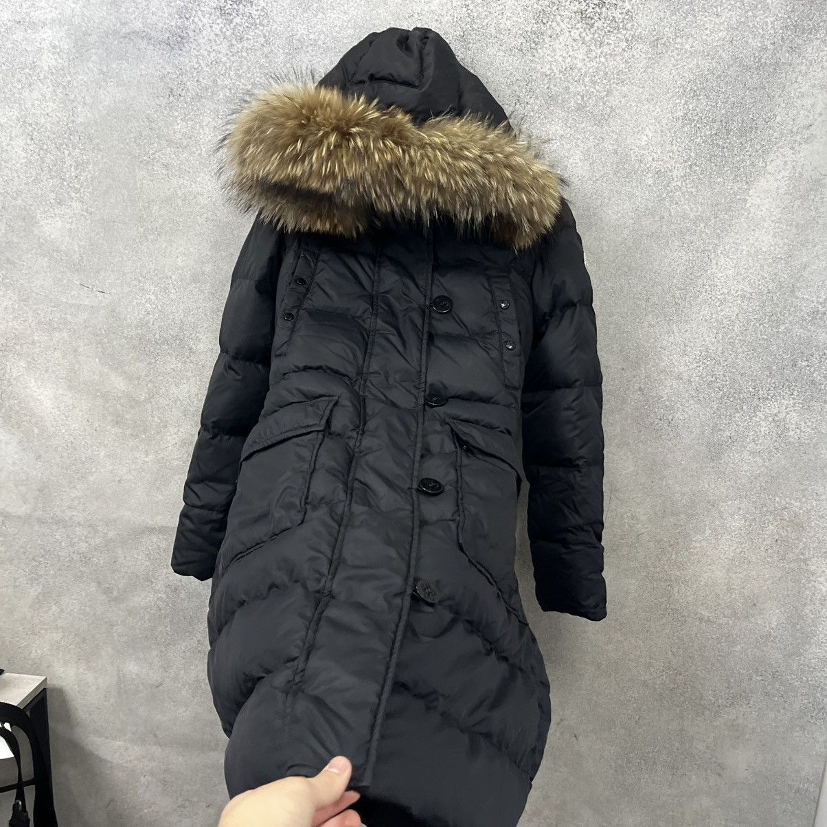 Moncler Moncler Parka Puffer Black fur Jacket Size M / US 6-8 / IT 42-44 - 11 Thumbnail
