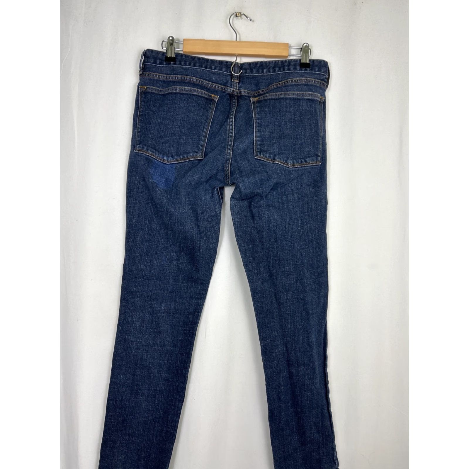 J.Crew J.CREW Jeans Womens 32x27 Toothpick Dark Wash Blue Denim Mid Rise Stretch Size 24" / US 00 / IT 34 - 7 Thumbnail