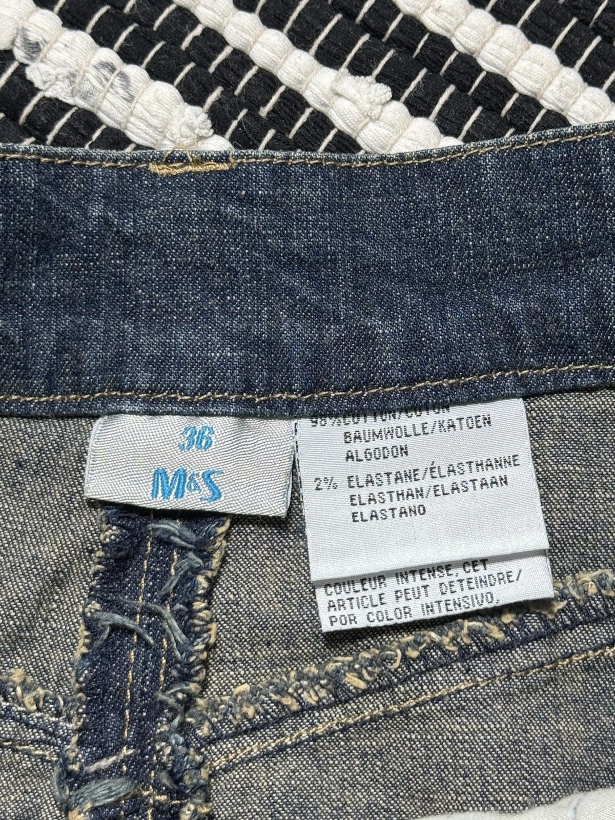 Other VINTAGE AVANT GARDE DISTRESSED STYLE MIDI SKIRT Size 26" / US 2 / IT 38 - 5 Thumbnail