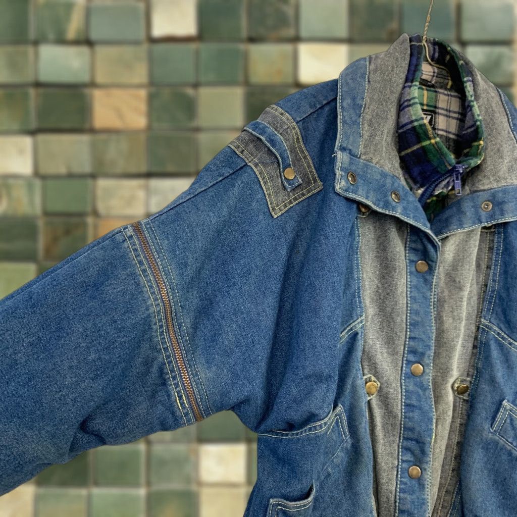 Denime VINTAGE IZZI Denim Jacket Womens Medium Jacket Size 32" / US 10 / IT 46 - 1 Thumbnail