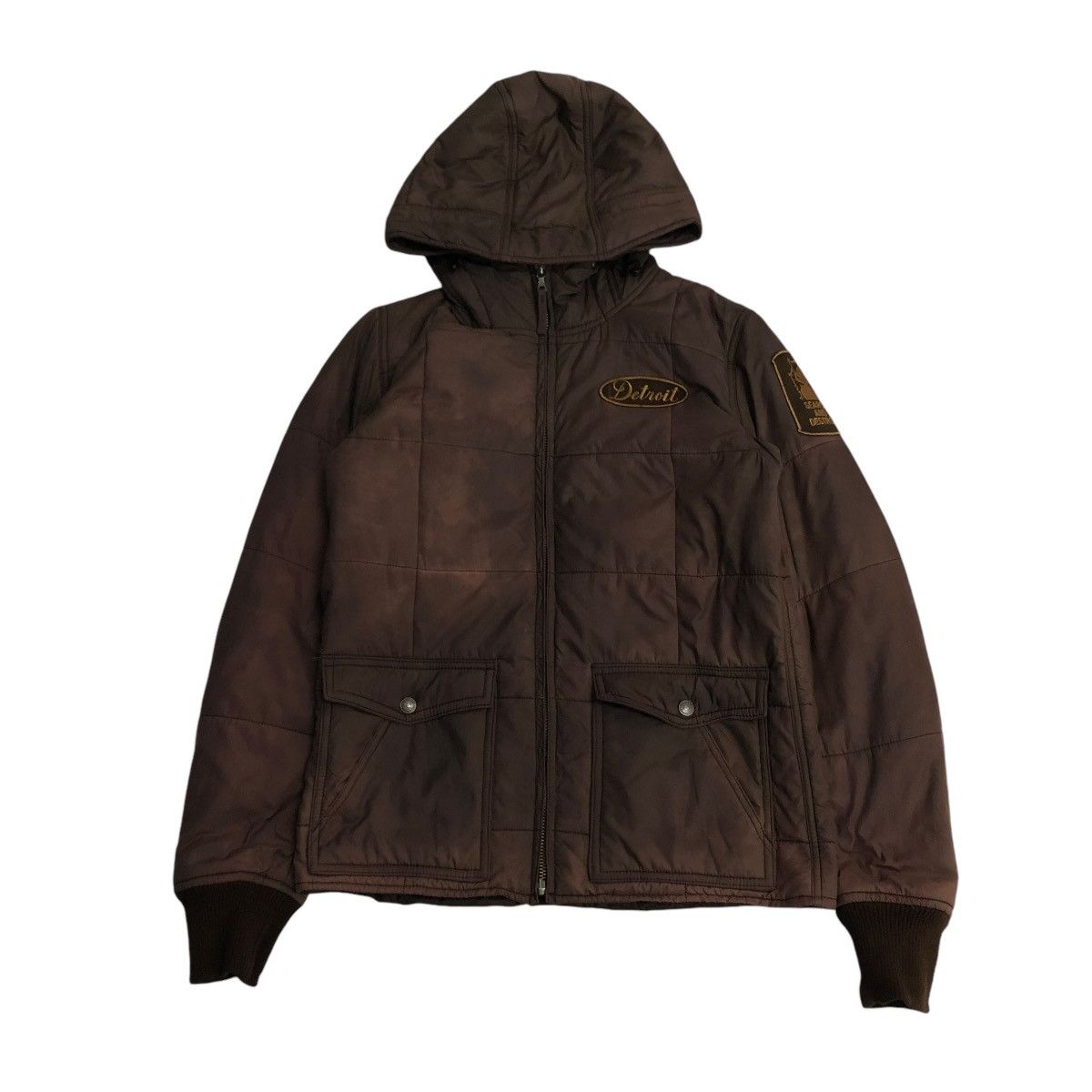 Hysteric Glamour × If Six Was Nine × Japanese Brand 🔥CROPPED PUFFER BIKER  JACKET HYSTERIC GLAMOUR SUN FADED | Grailed