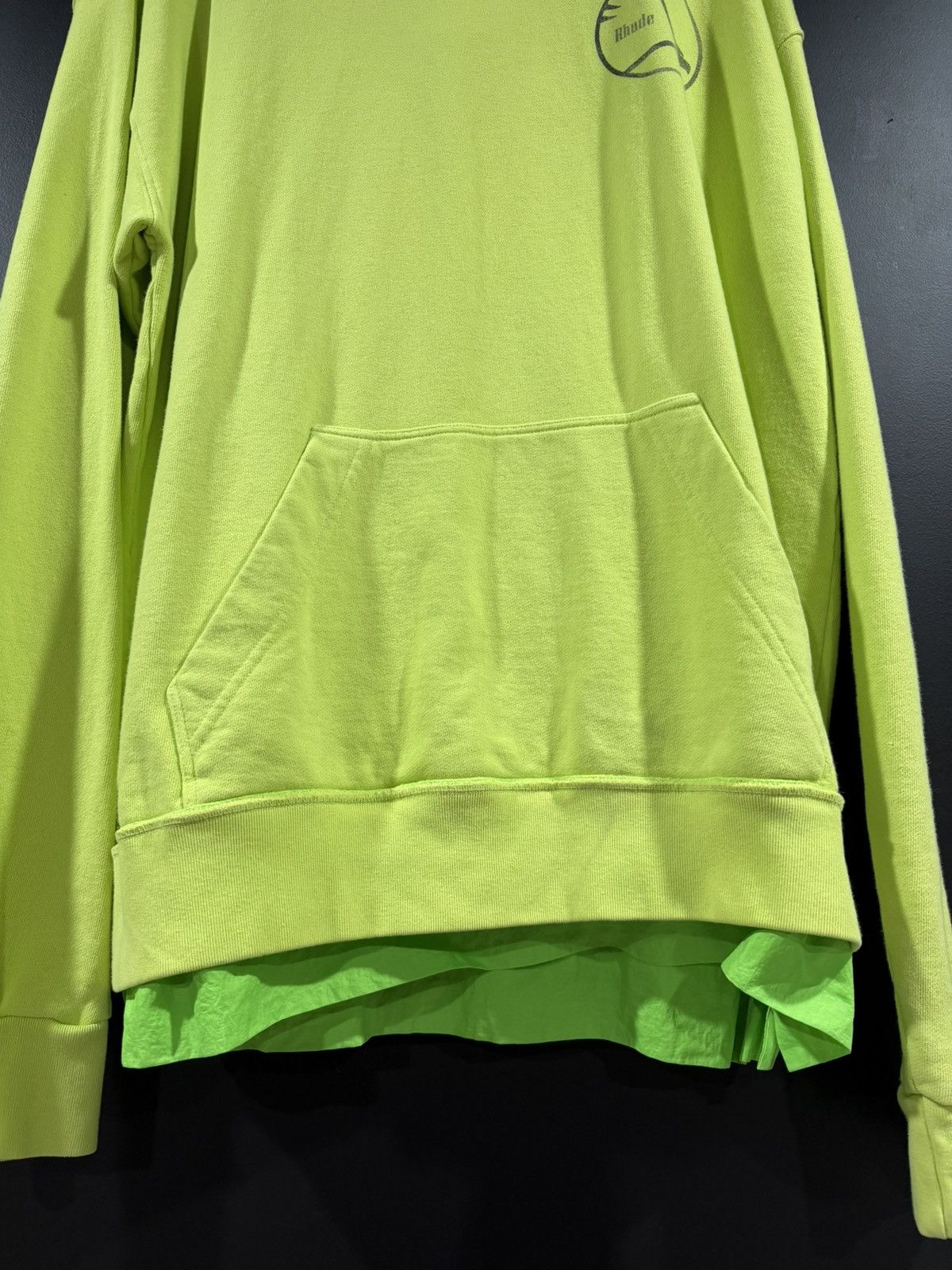 Rhude Rhude Neon Green Layered 2 in 1 Hoodie XL BNWT Size US XL / EU 56 / 4 - 4 Thumbnail