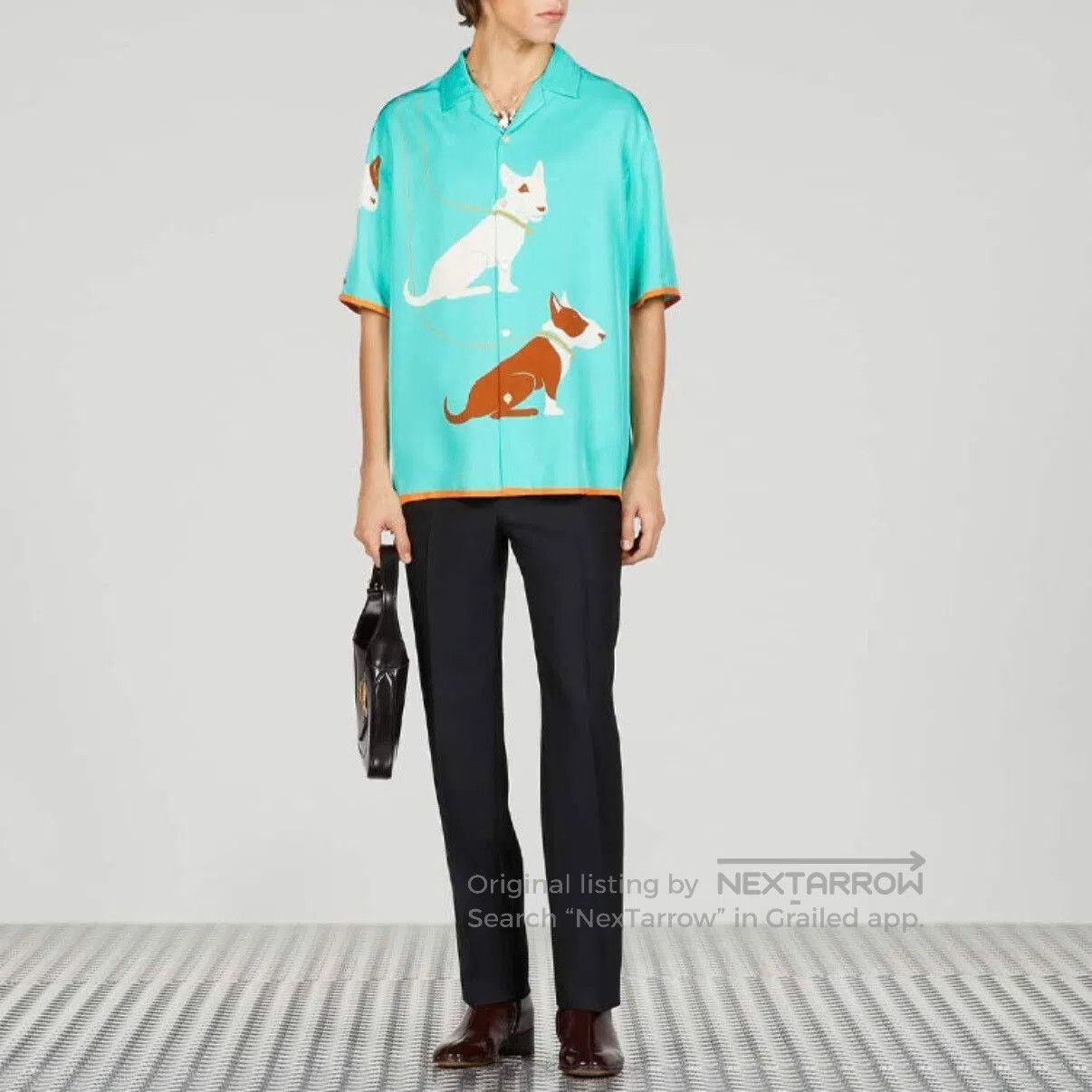 Gucci Gucci 23SS Dog Print Silk Shirt. Size US M / EU 48-50 / 2 - 4 Thumbnail