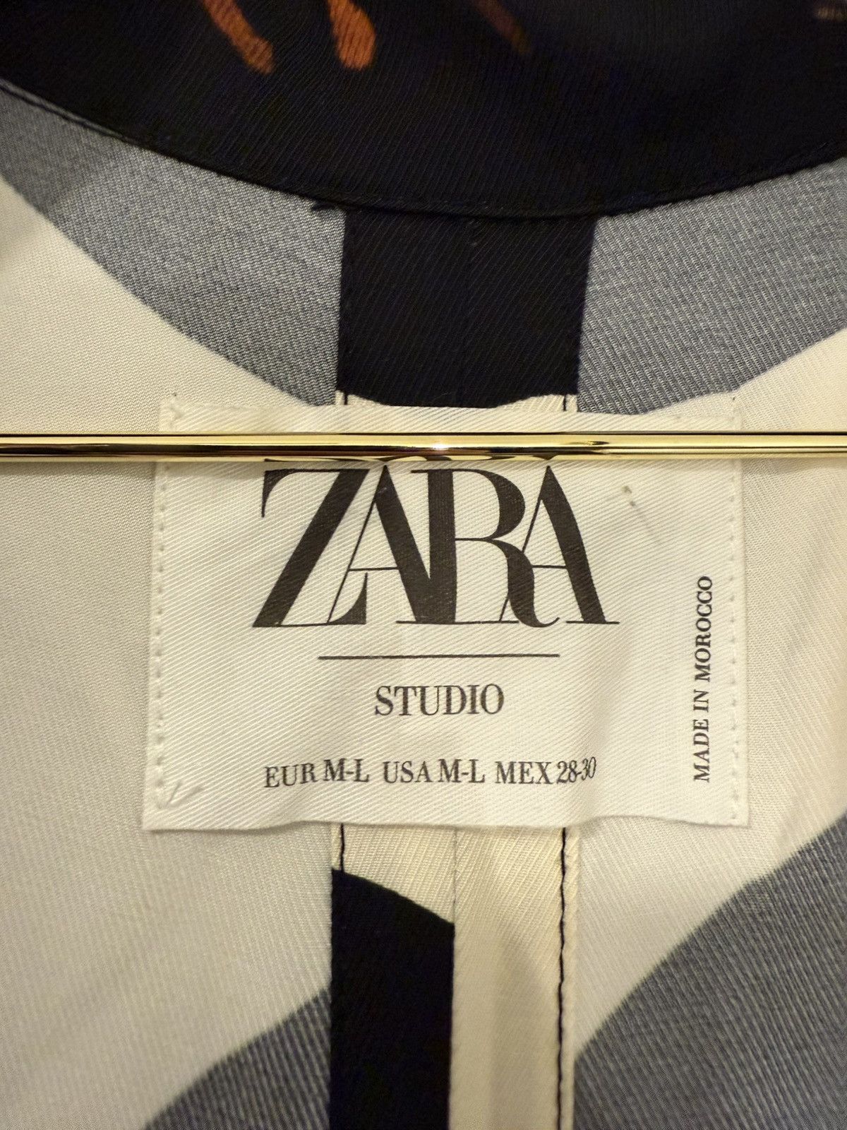 Zara Zara Black/White Polka Dot Coat Size M / US 6-8 / IT 42-44 - 2 Thumbnail