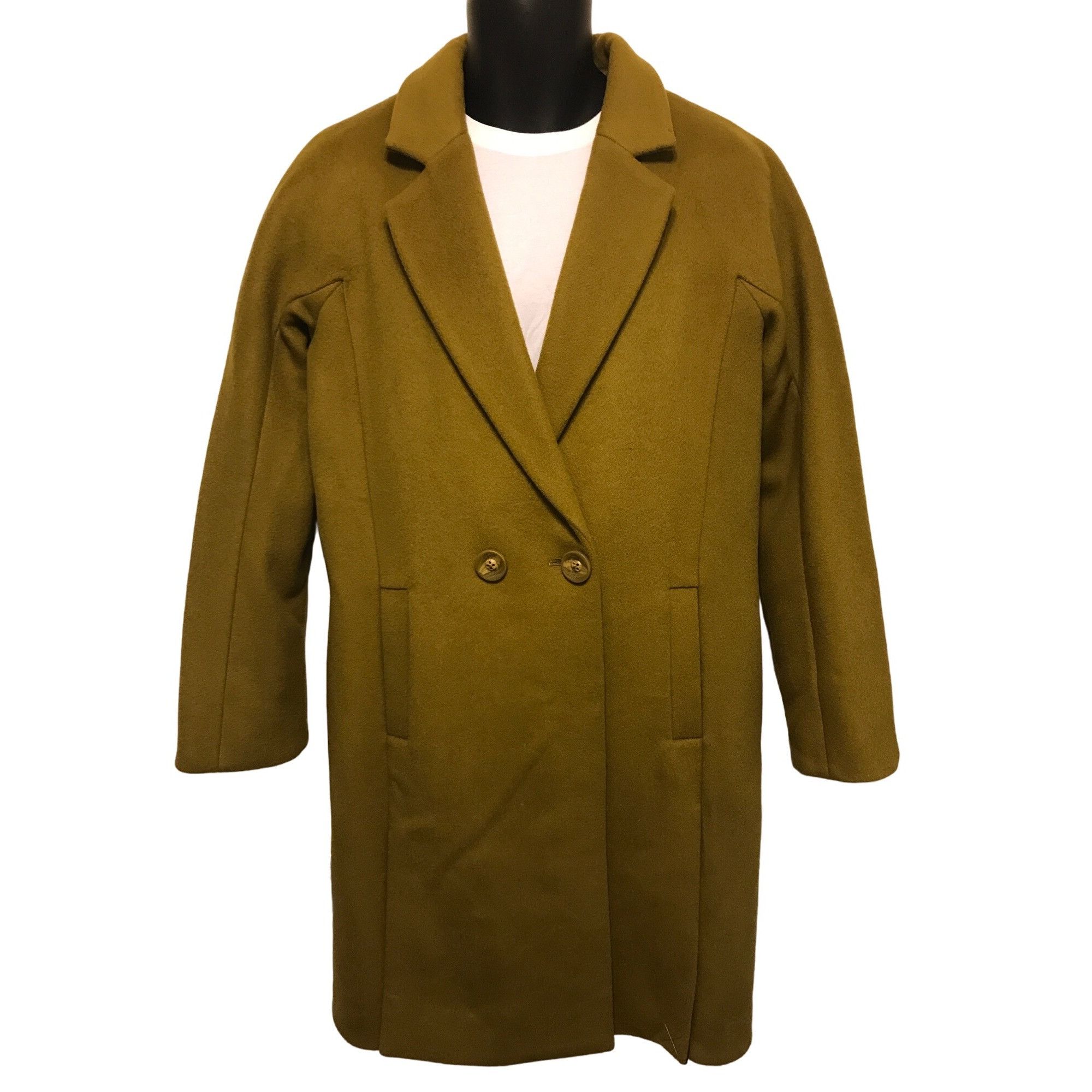 Other Antonio Melani Women's Green Wool Dust Buster Coat Size L / US 10 / IT 46 - 1 Thumbnail