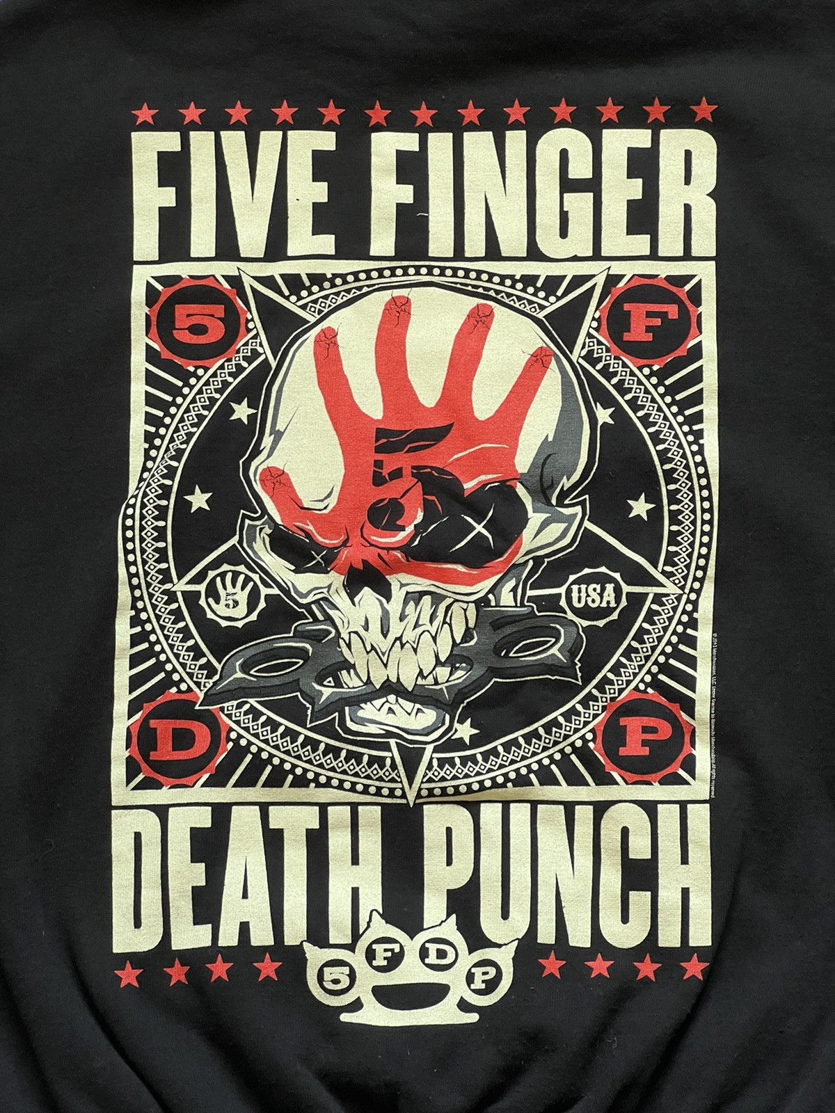 Band Tees × Vintage Five Finger Death Punch Hoodie Metal Band Size US M / EU 48-50 / 2 - 12 Thumbnail