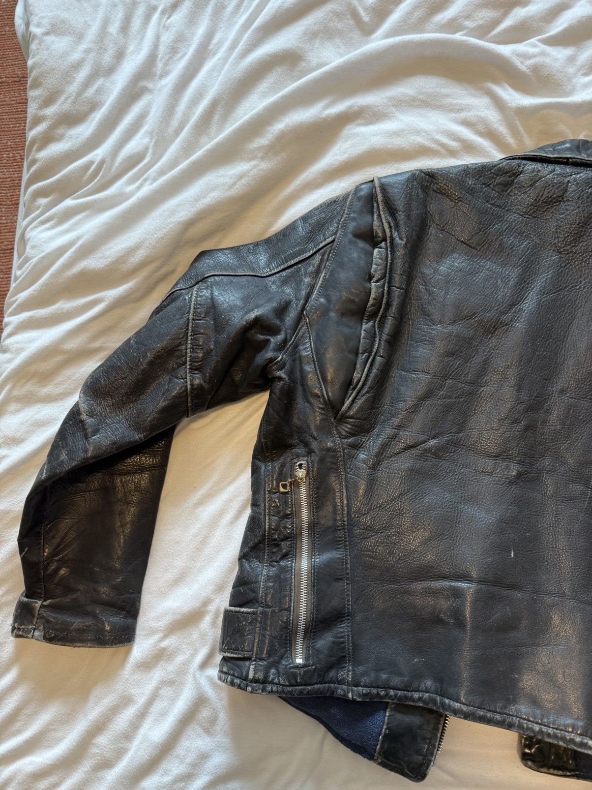 Vintage Horsehide Grais Leather Jacket Size US M / EU 48-50 / 2 - 9 Thumbnail