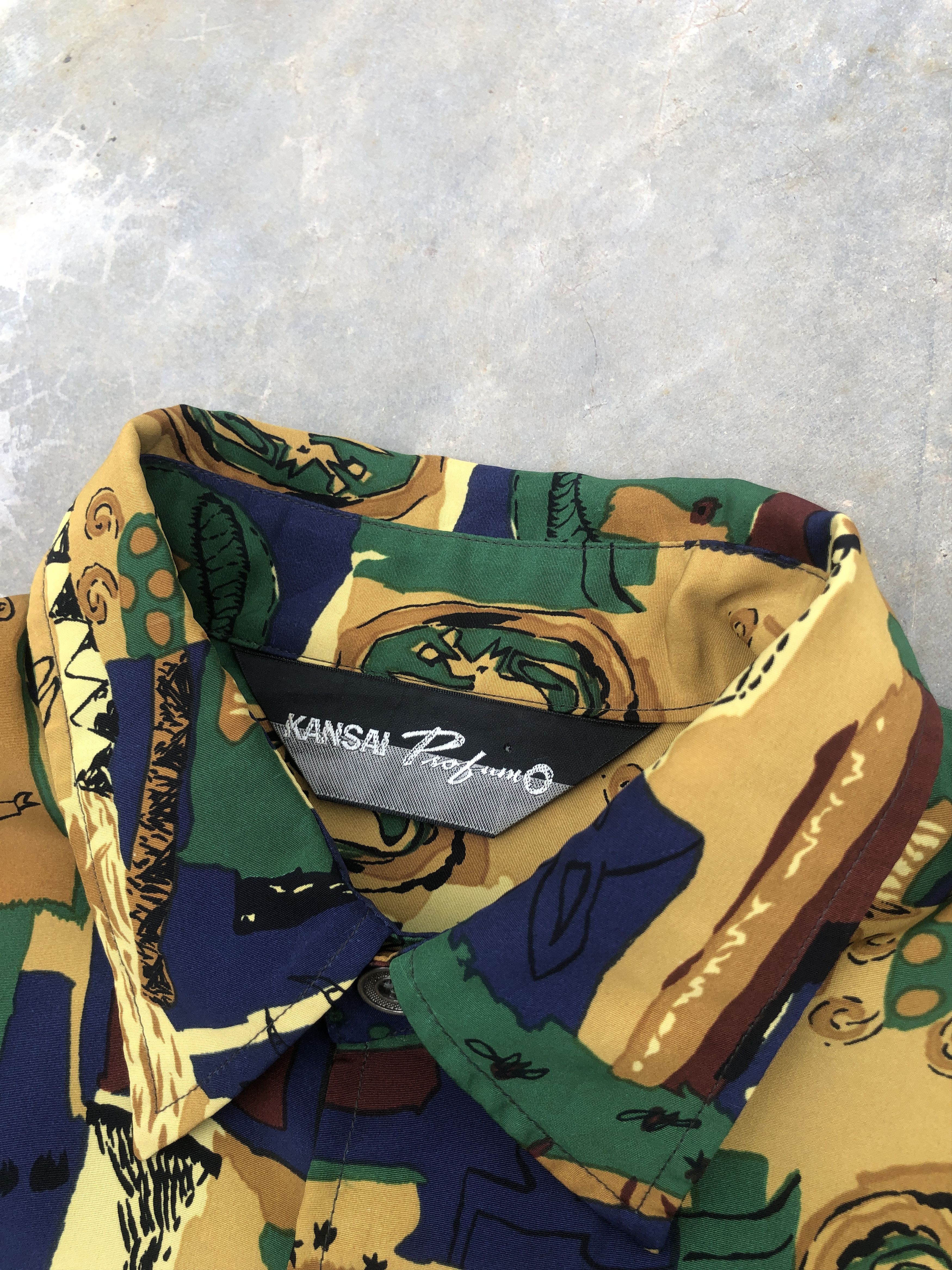 Japanese Brand × Kansai Yamamoto × Vintage Kansai Profumo Vintage Silk Shirt Size US M / EU 48-50 / 2 - 6 Thumbnail