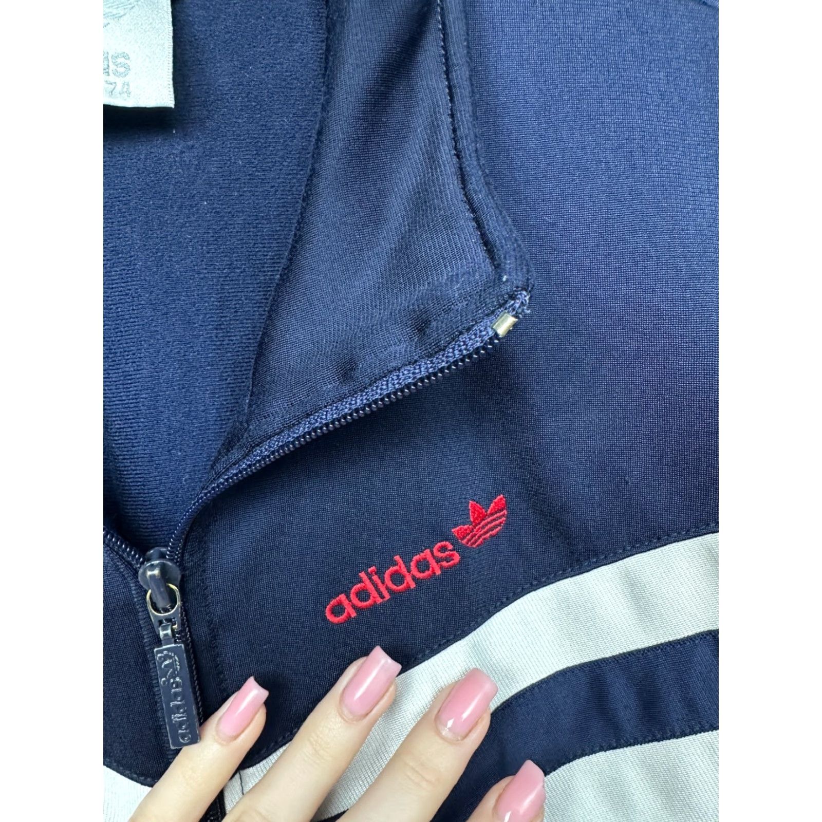 Adidas Adidas Vintage Jacket Track Adidas Mens M Blue Size US M / EU 48-50 / 2 - 3 Thumbnail