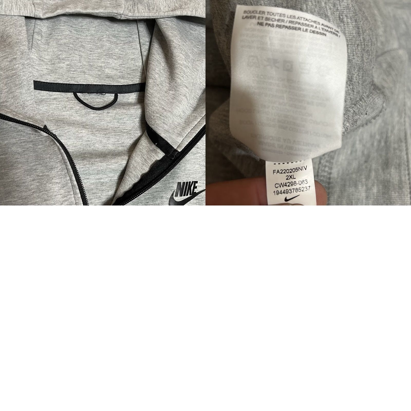 Nike Nike Sportswear Tech Fleece Windrunner Full-zip Hoodie CW4298-063 Women's 2XL Gray Size XXL / US 16-18 / IT 52-54 - 8 Thumbnail