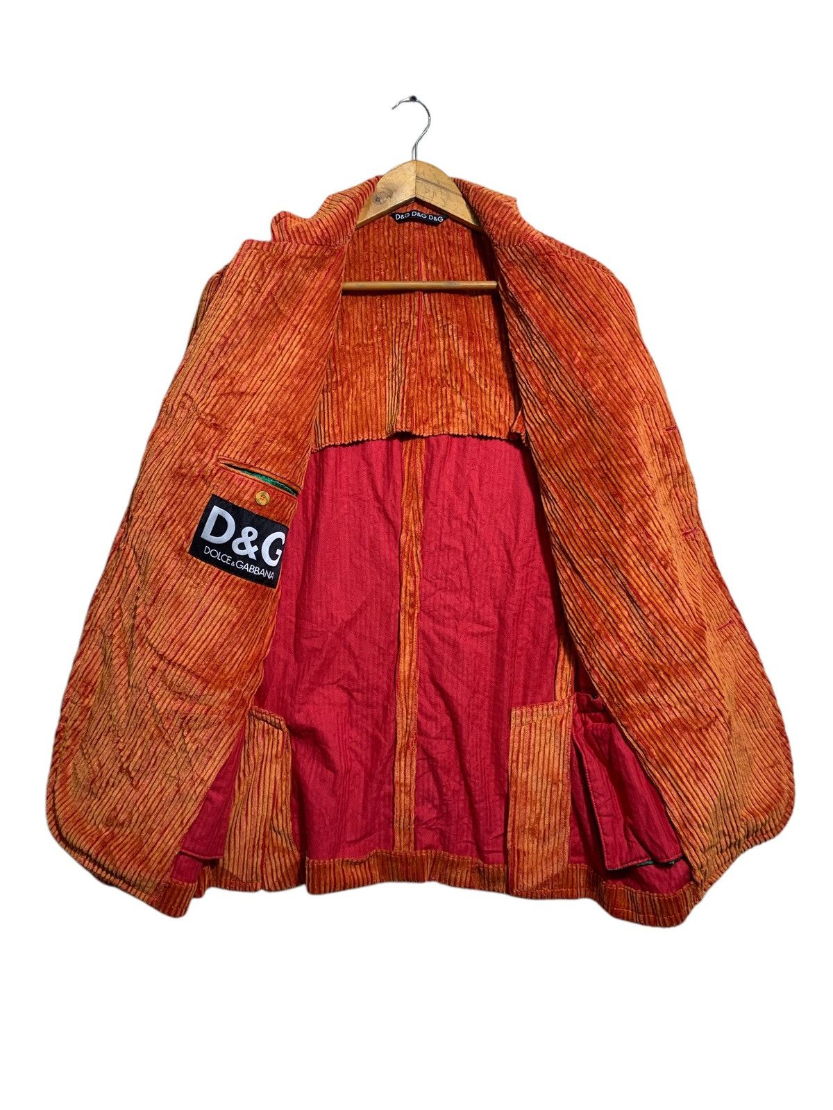 Dolce & Gabbana 🔥D&G CORDUROY ORANGE JACKETS ITALY Size US M / EU 48-50 / 2 - 3 Thumbnail